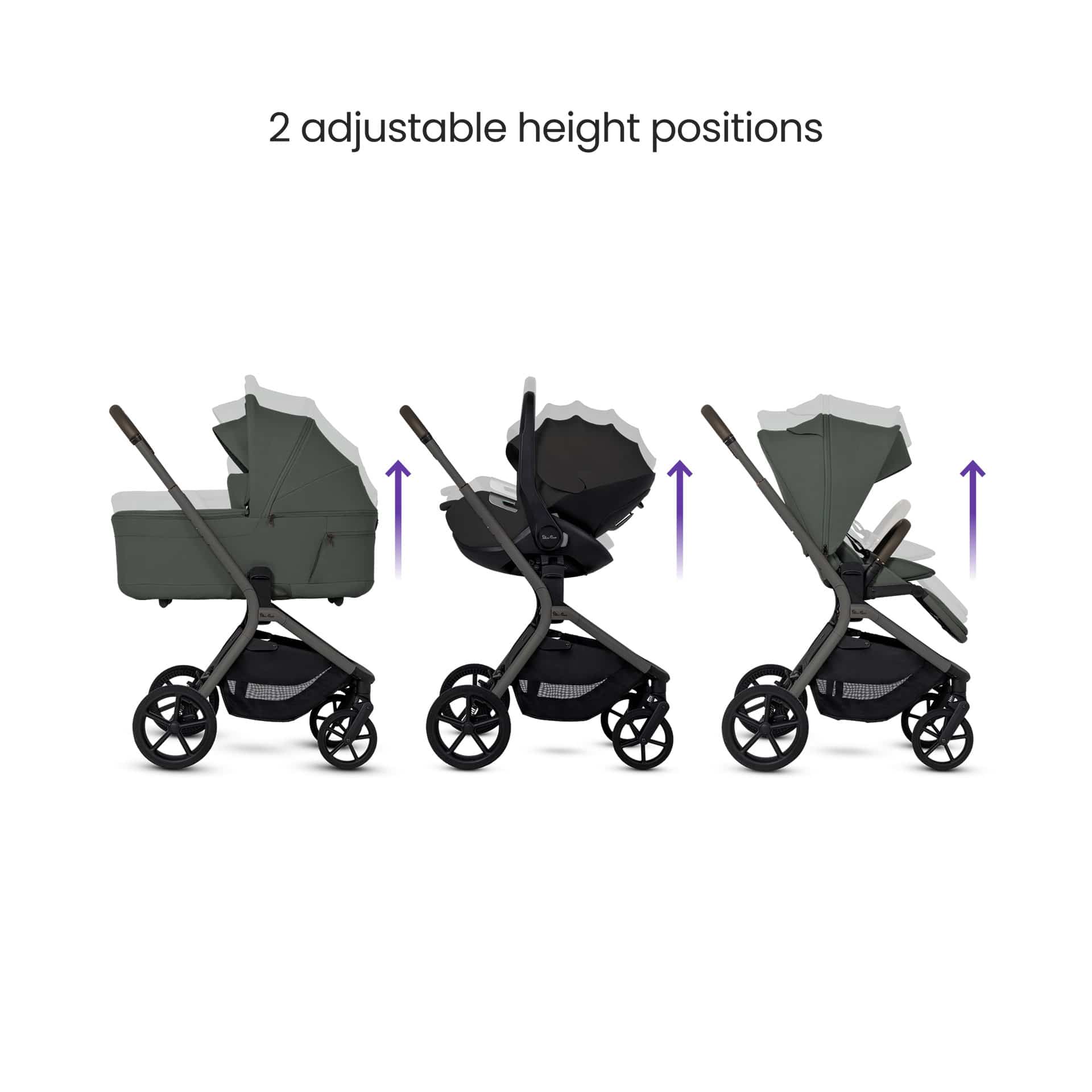 Silver Cross Breez Ultimate Family 360 Bundle in Pewter Travel Systems