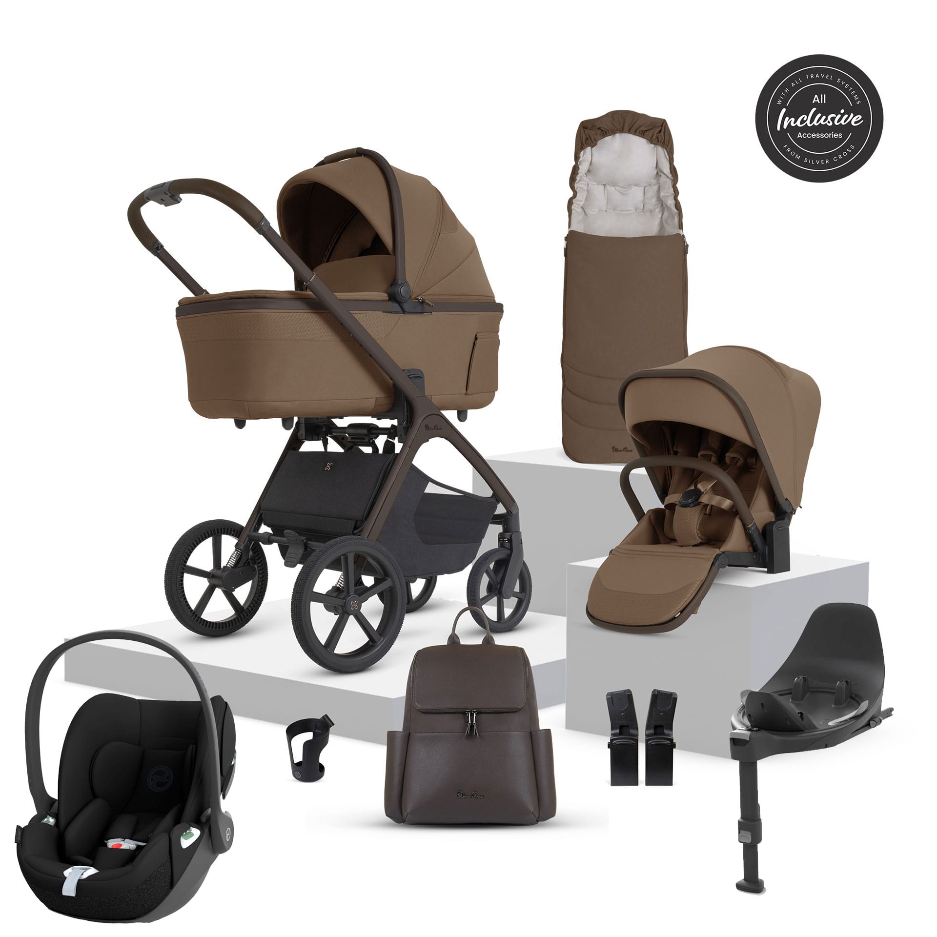 Silver Cross Cove 2 Cybex Travel System in Maple Travel Systems 23126-MAP-1 5055836936127