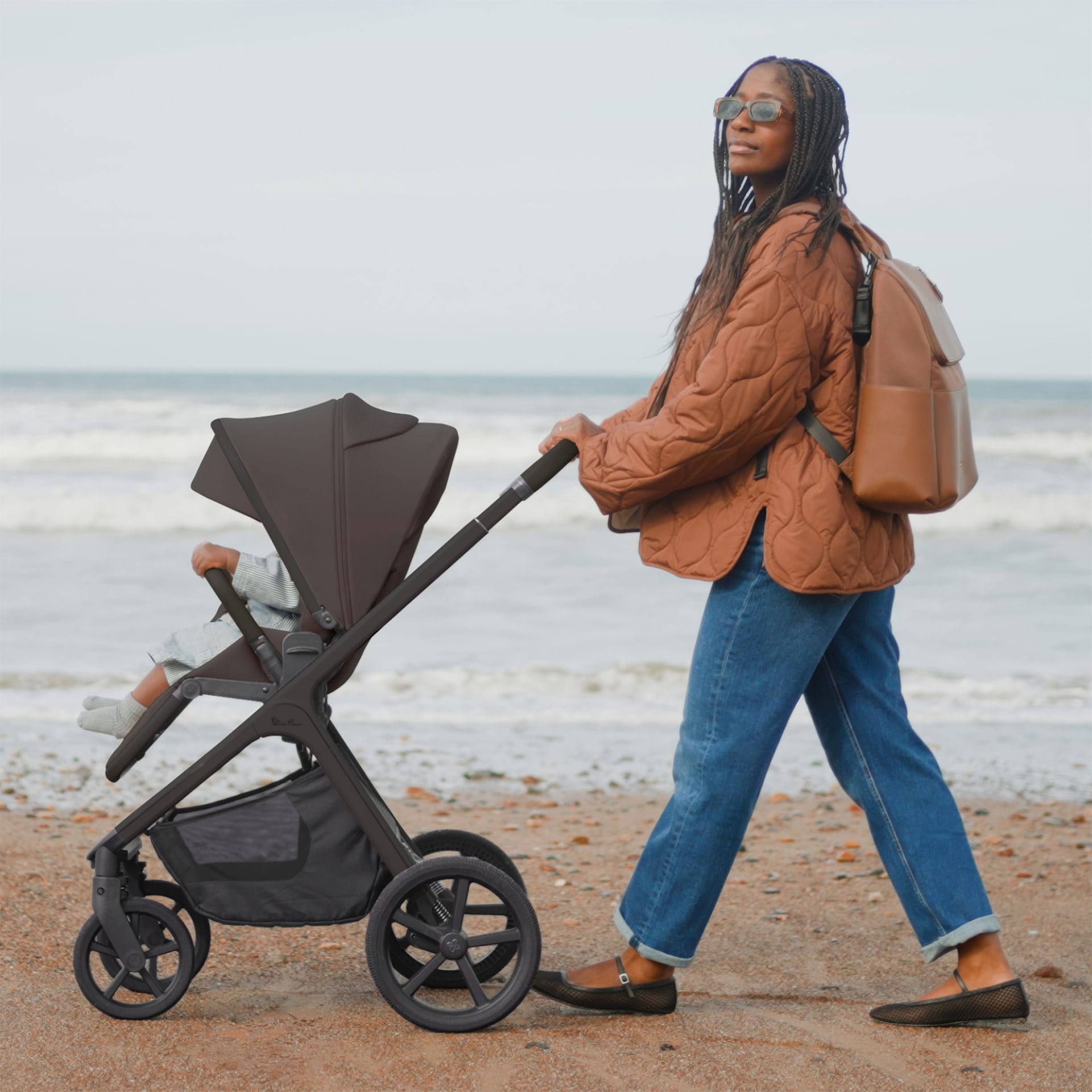 Silver Cross Cove 2 Maxi-Cosi Travel System in Chocolate Travel Systems 23121-CHO 5055836936134