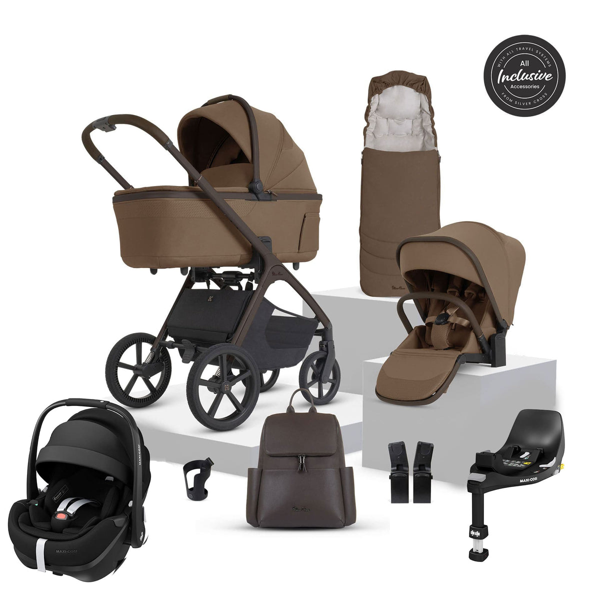 Silver Cross Cove 2 Maxi-Cosi Travel System in Maple Travel Systems 23121-MAP-2 5055836936127