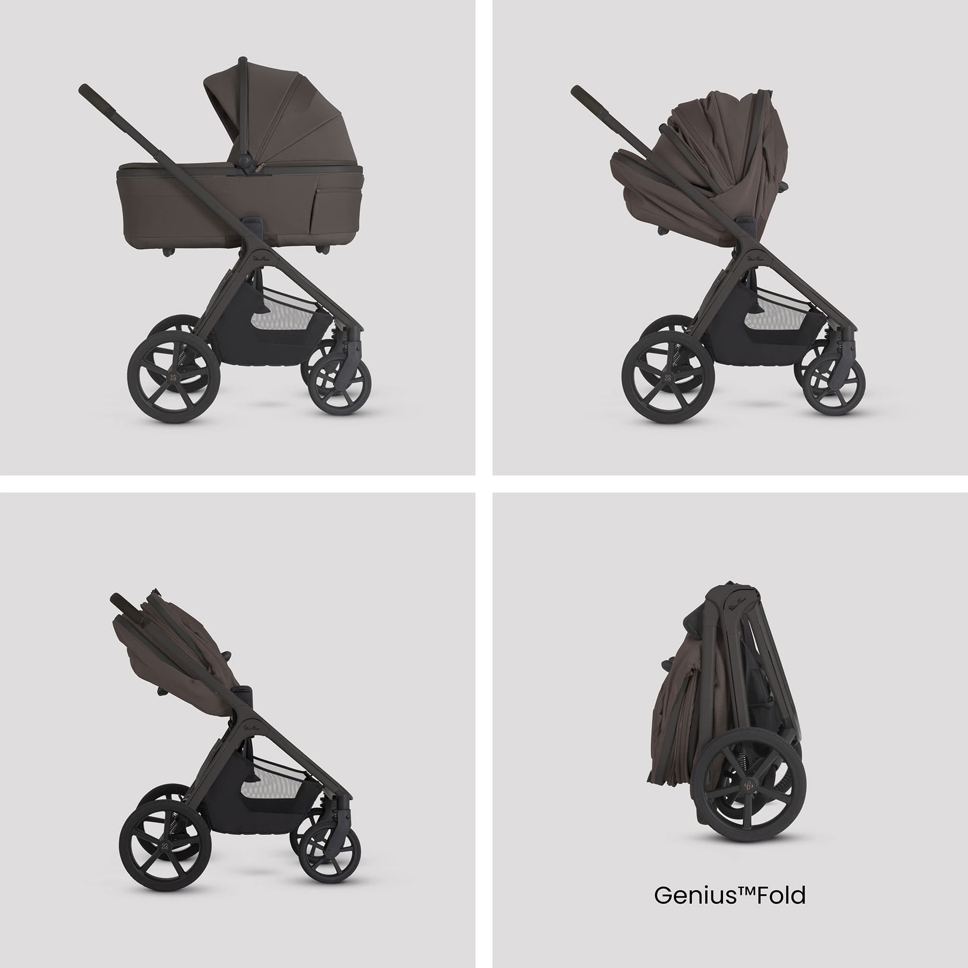 Silver Cross Cove 2 Ultimate 360 Infant Carrier Bundle in Chocolate Travel Systems