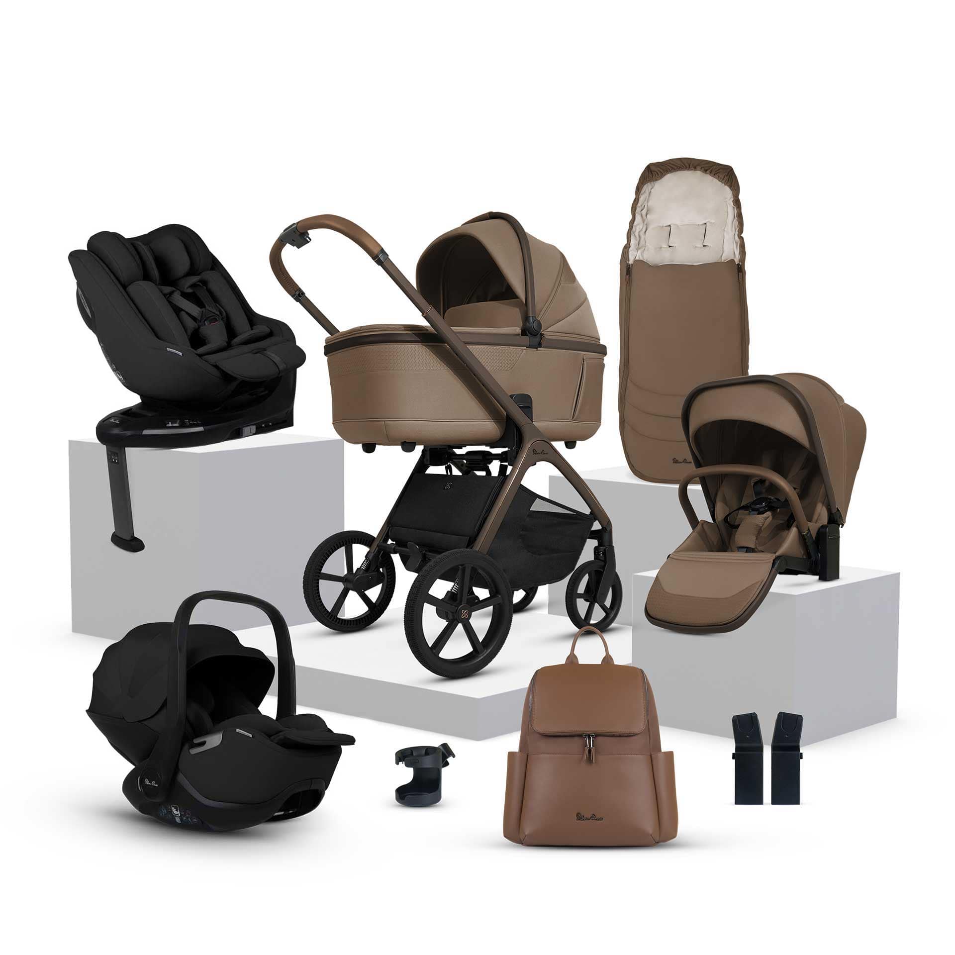 Silver Cross Cove Ultimate 360 Family Car Seat Bundle - Maple Travel Systems ICF.MPT-1 5055836931054