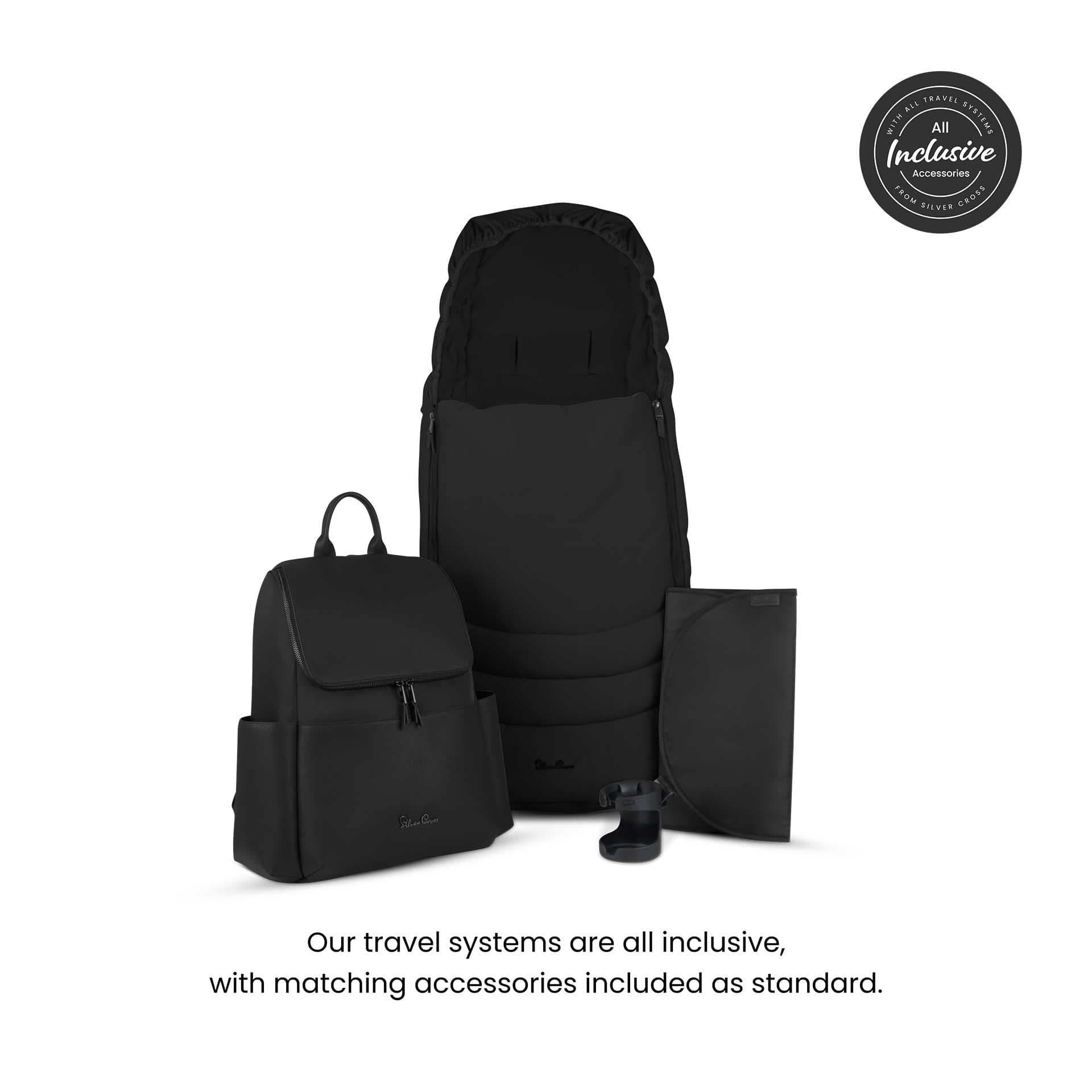 Silver Cross Cove Ultimate Cybex Travel System in Onyx Travel Systems