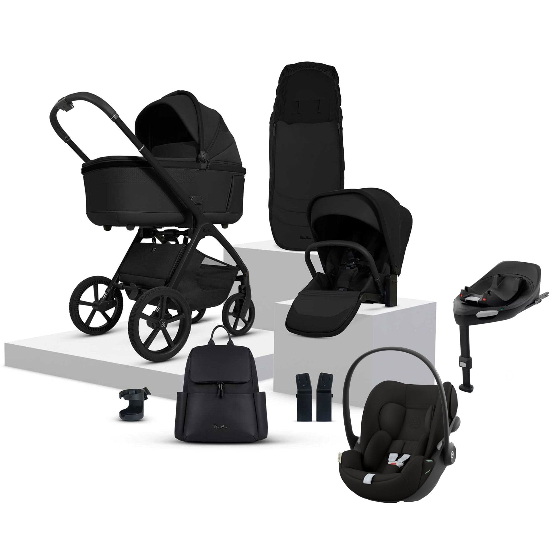 Silver Cross Cove Ultimate Cybex Travel System in Onyx Travel Systems 20109-OX-5 5055836931061