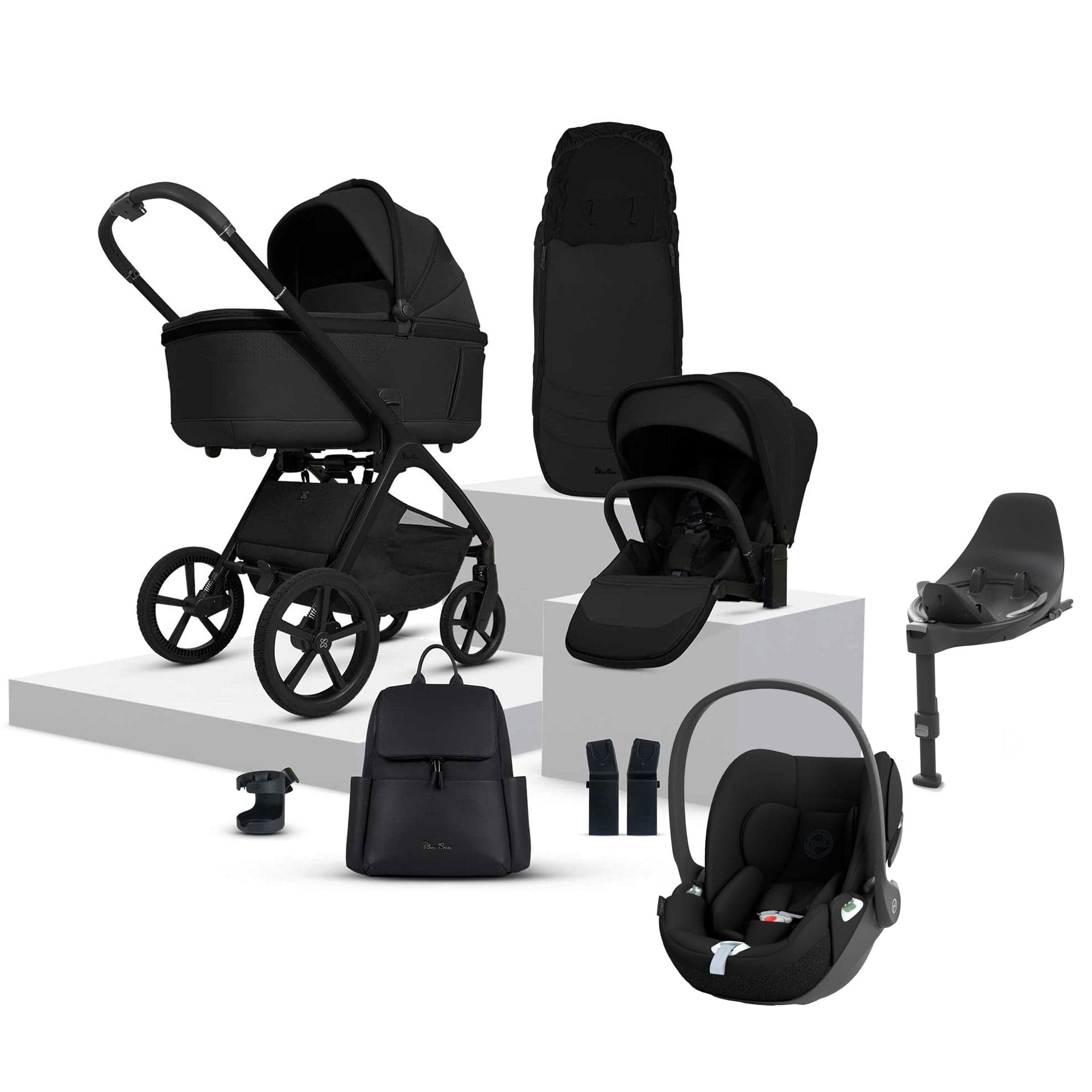 Silver Cross Cove Ultimate Cybex Travel System in Onyx Travel Systems 20109-OX-6 5055836931061