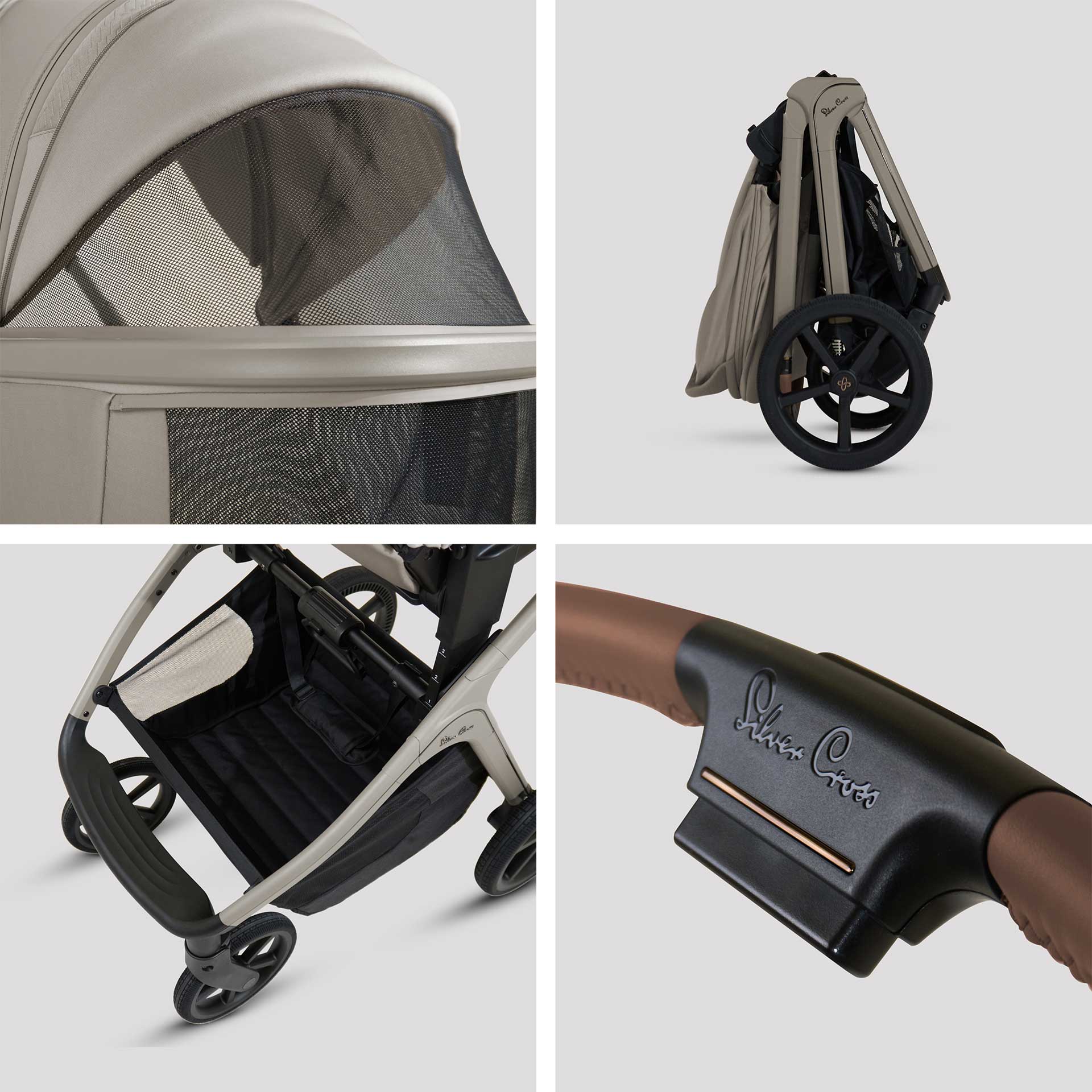 Silver Cross Cove Ultimate Maxi-Cosi Travel System in Champagne Travel Systems