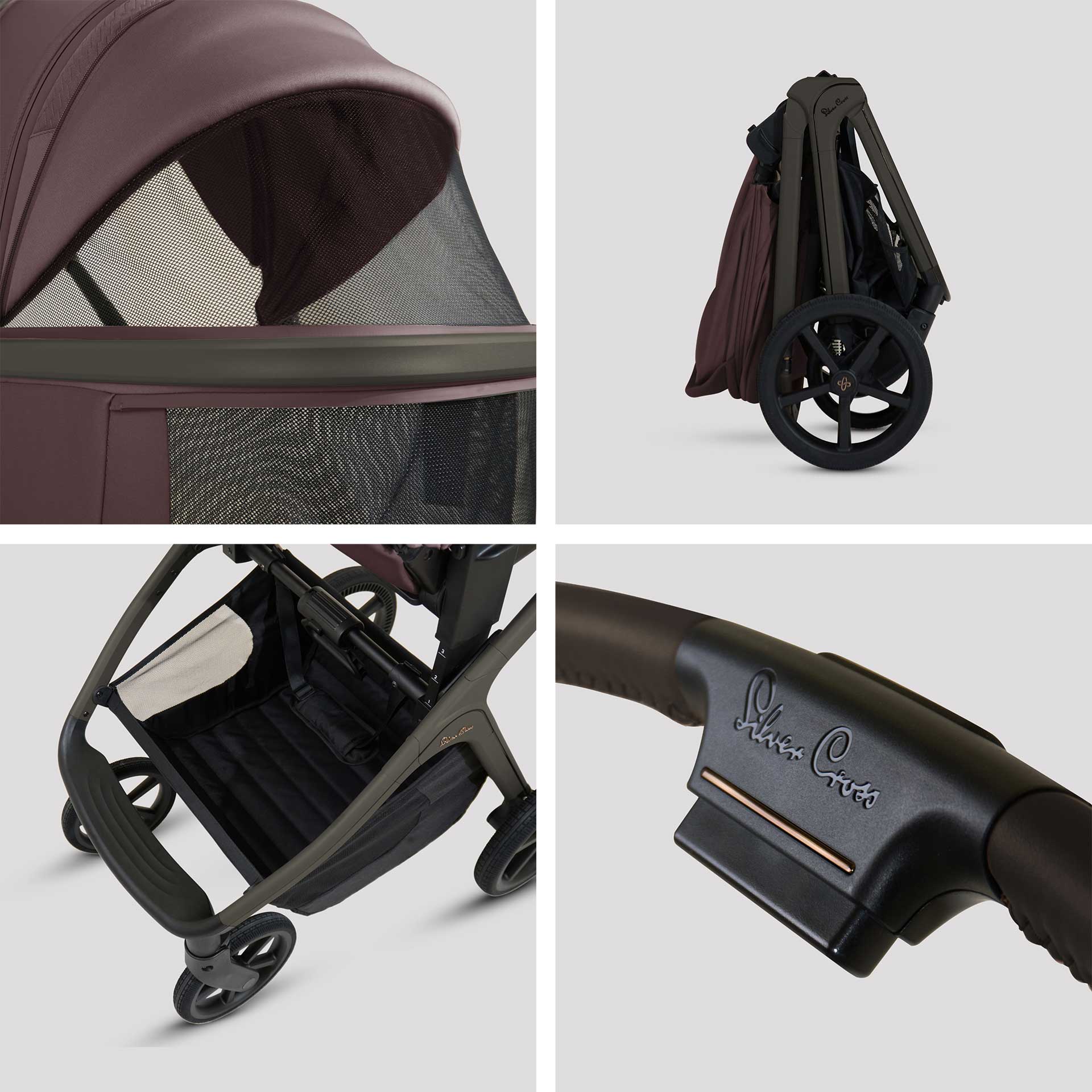 Silver Cross Cove Ultimate Maxi-Cosi Travel System in Damson Travel Systems
