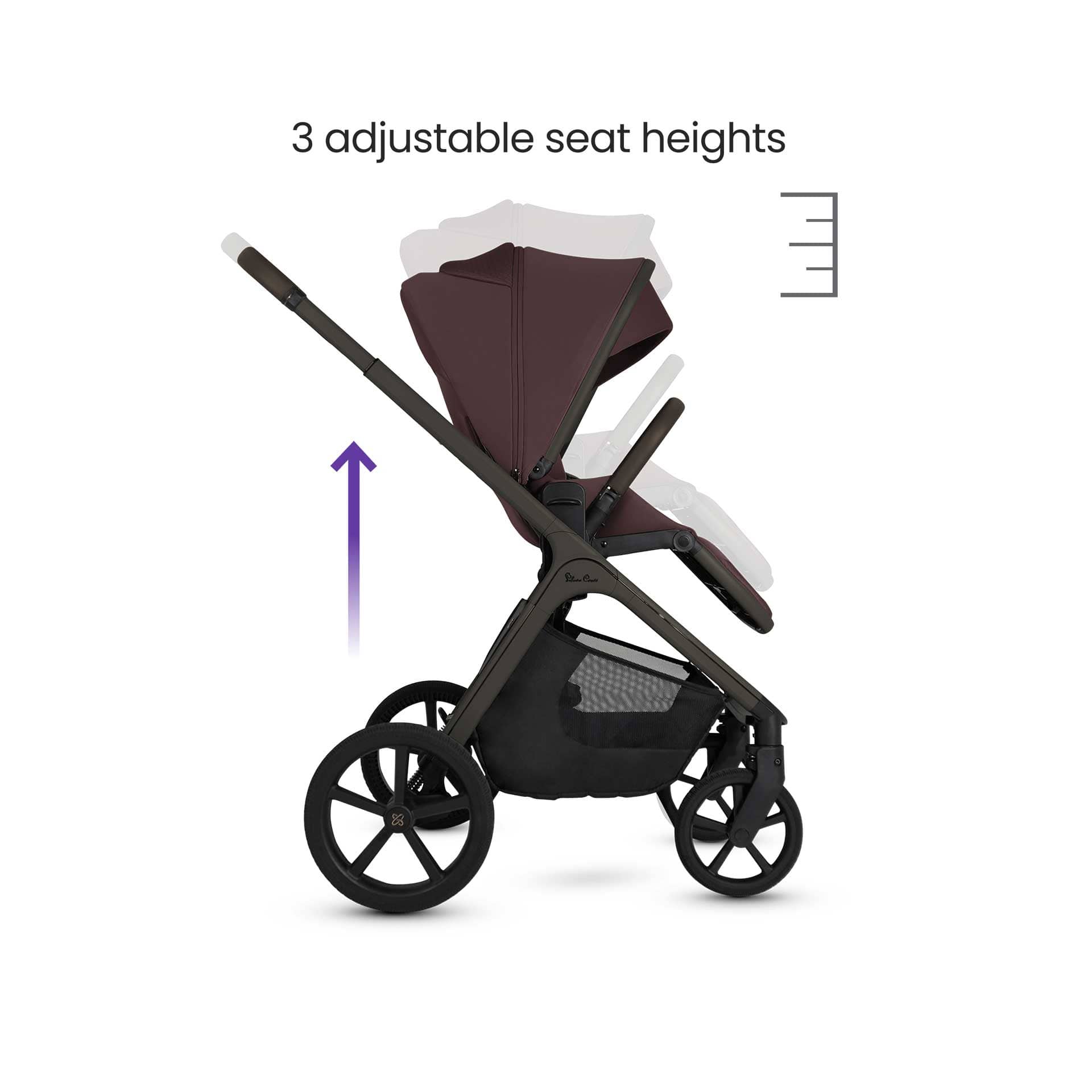 Silver Cross Cove Ultimate Maxi-Cosi Travel System in Damson Travel Systems