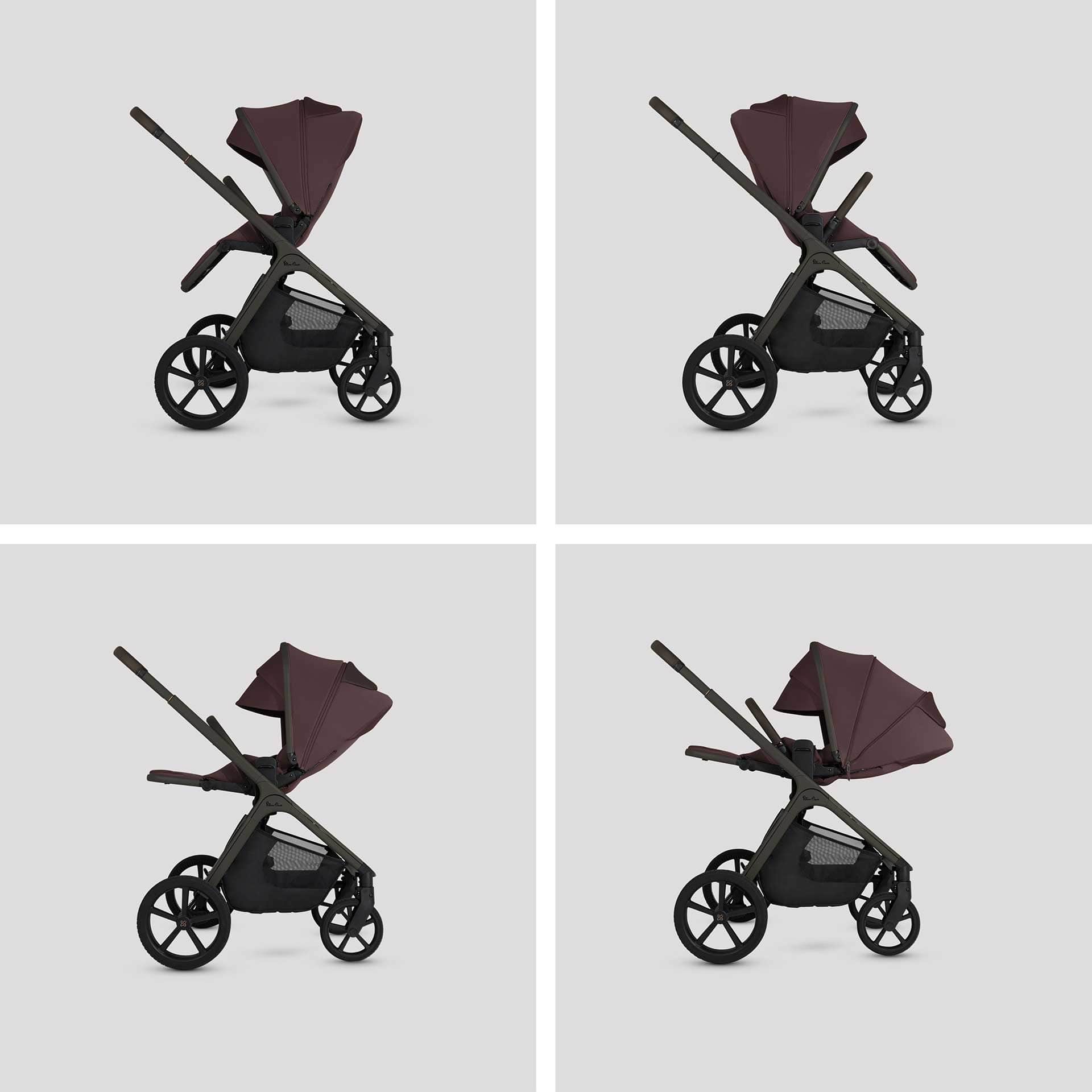 Silver Cross Cove Ultimate Maxi-Cosi Travel System in Damson Travel Systems
