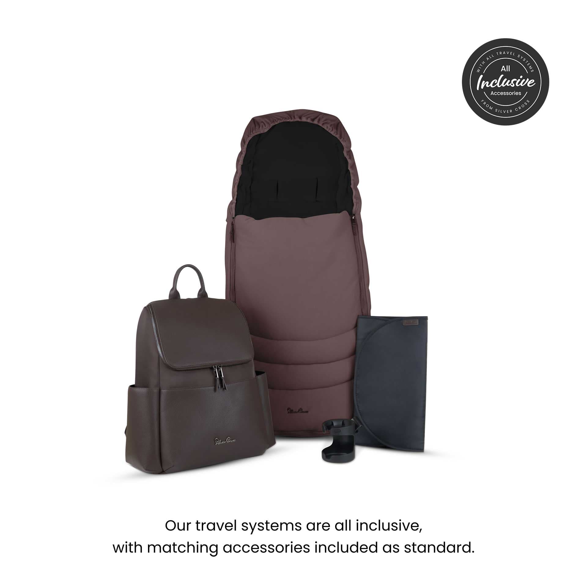Silver Cross Cove Ultimate Maxi-Cosi Travel System in Damson Travel Systems