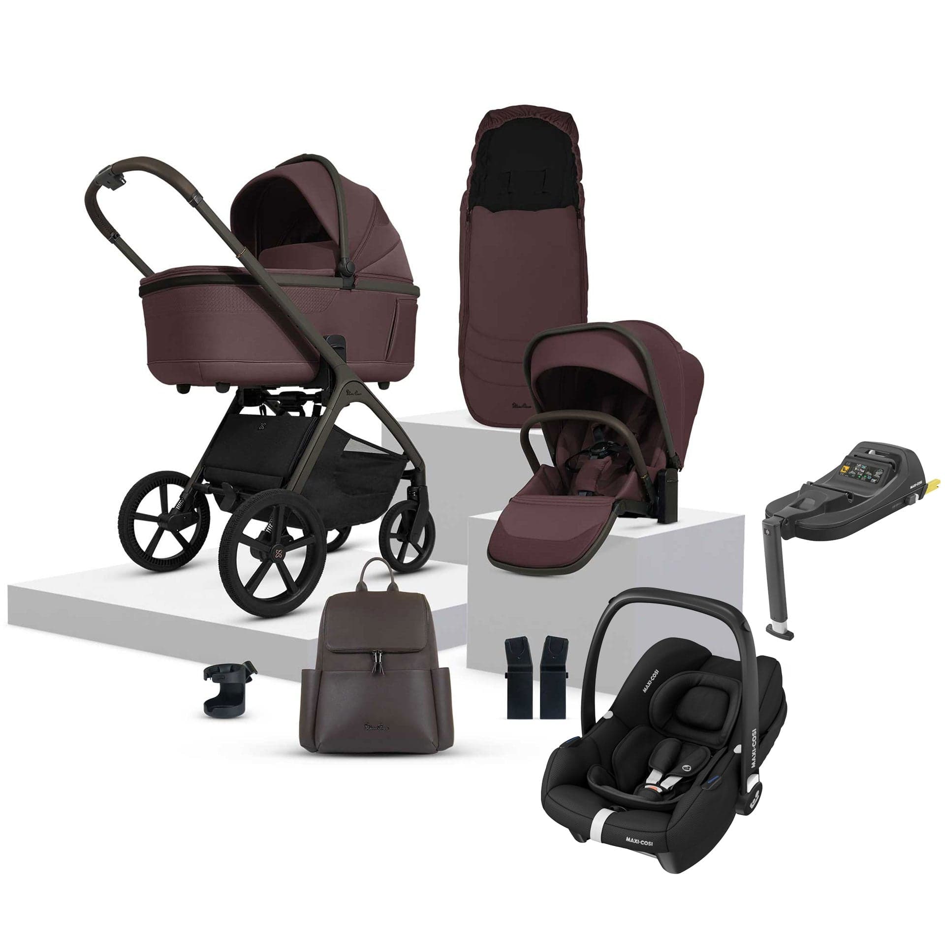 Silver Cross Cove Ultimate Maxi-Cosi Travel System in Damson Travel Systems 20107-DS-1 5055836931047