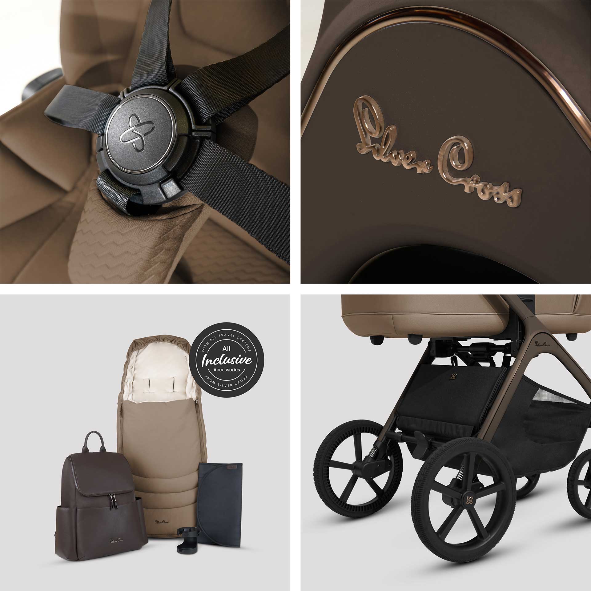 Silver Cross Cove Ultimate Maxi-Cosi Travel System in Maple Travel Systems