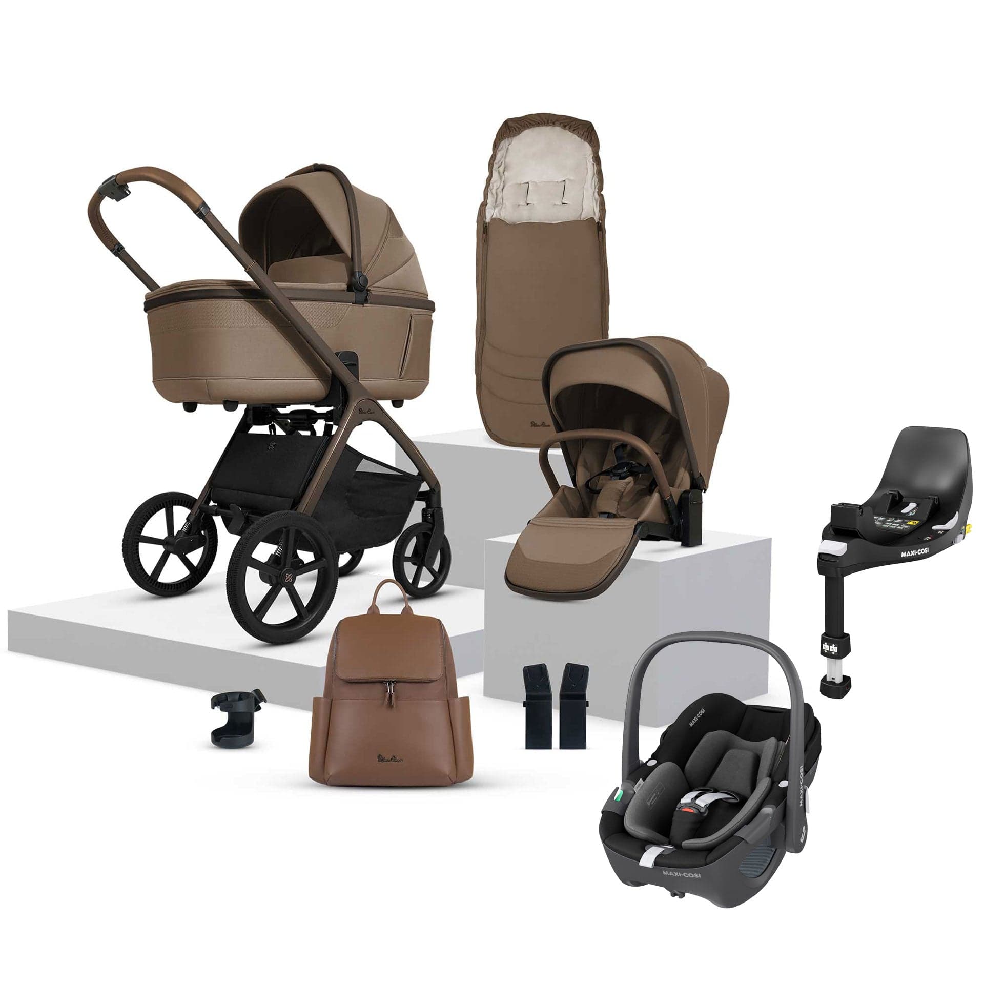 Silver Cross Cove Ultimate Maxi-Cosi Travel System in Maple Travel Systems 20108-MP-2 5055836931054
