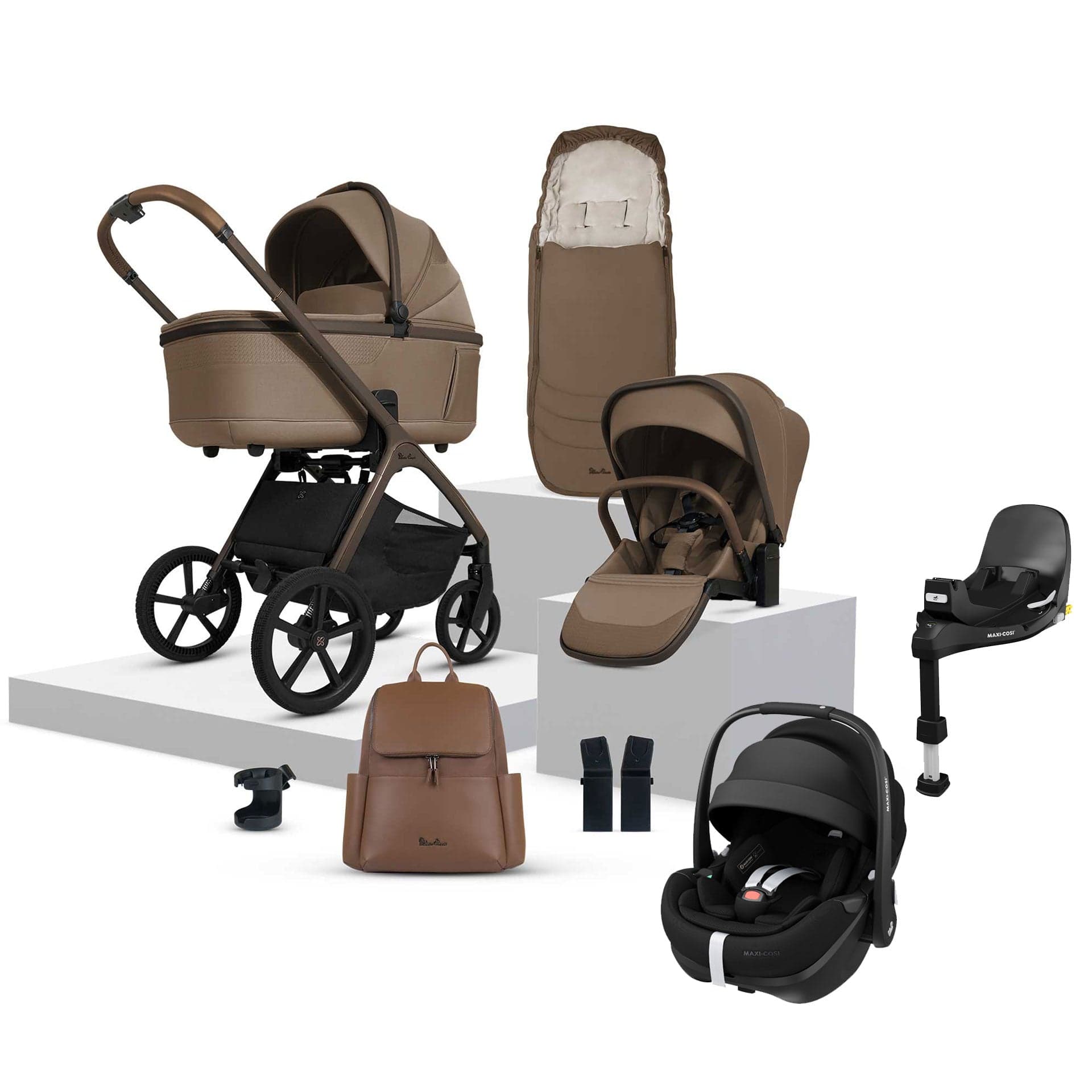 Silver Cross Cove Ultimate Maxi-Cosi Travel System in Maple Travel Systems 20108-MP-3 5055836931054