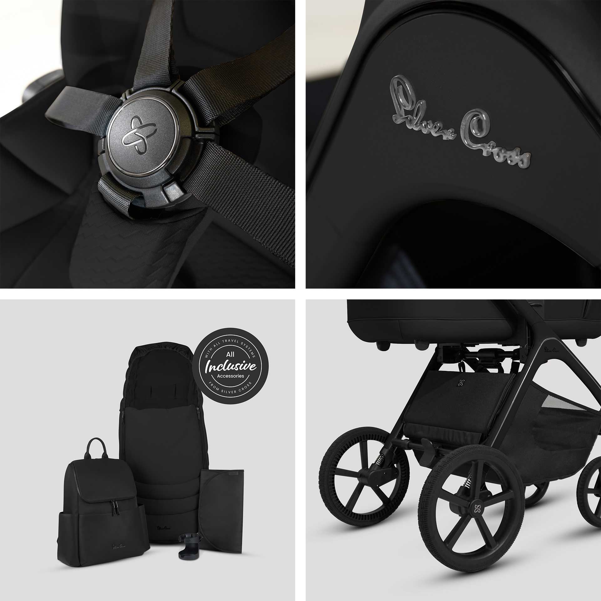 Silver Cross Cove Ultimate Maxi-Cosi Travel System in Onyx Travel Systems