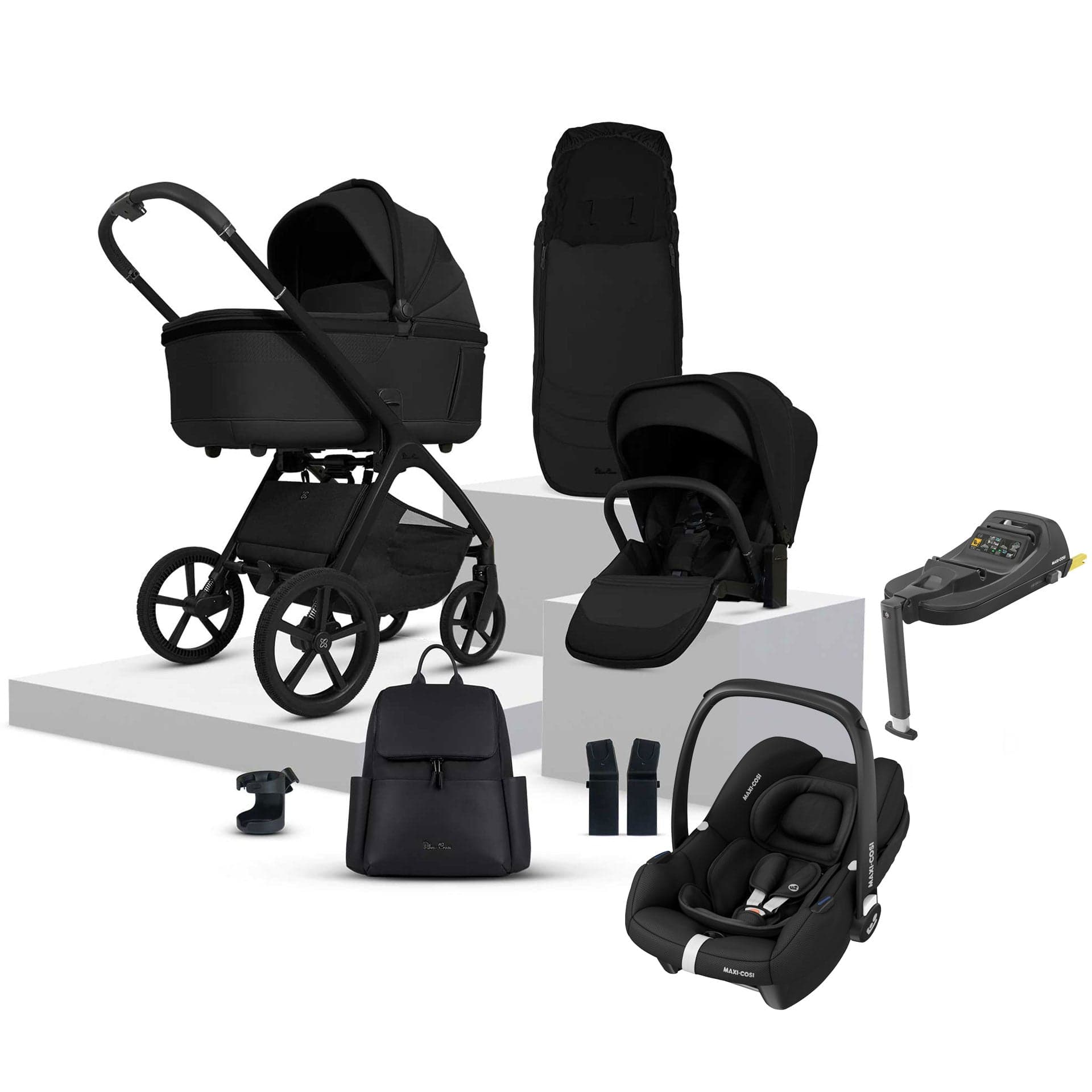 Silver Cross Cove Ultimate Maxi-Cosi Travel System in Onyx Travel Systems 20109-OX-1 5055836931061