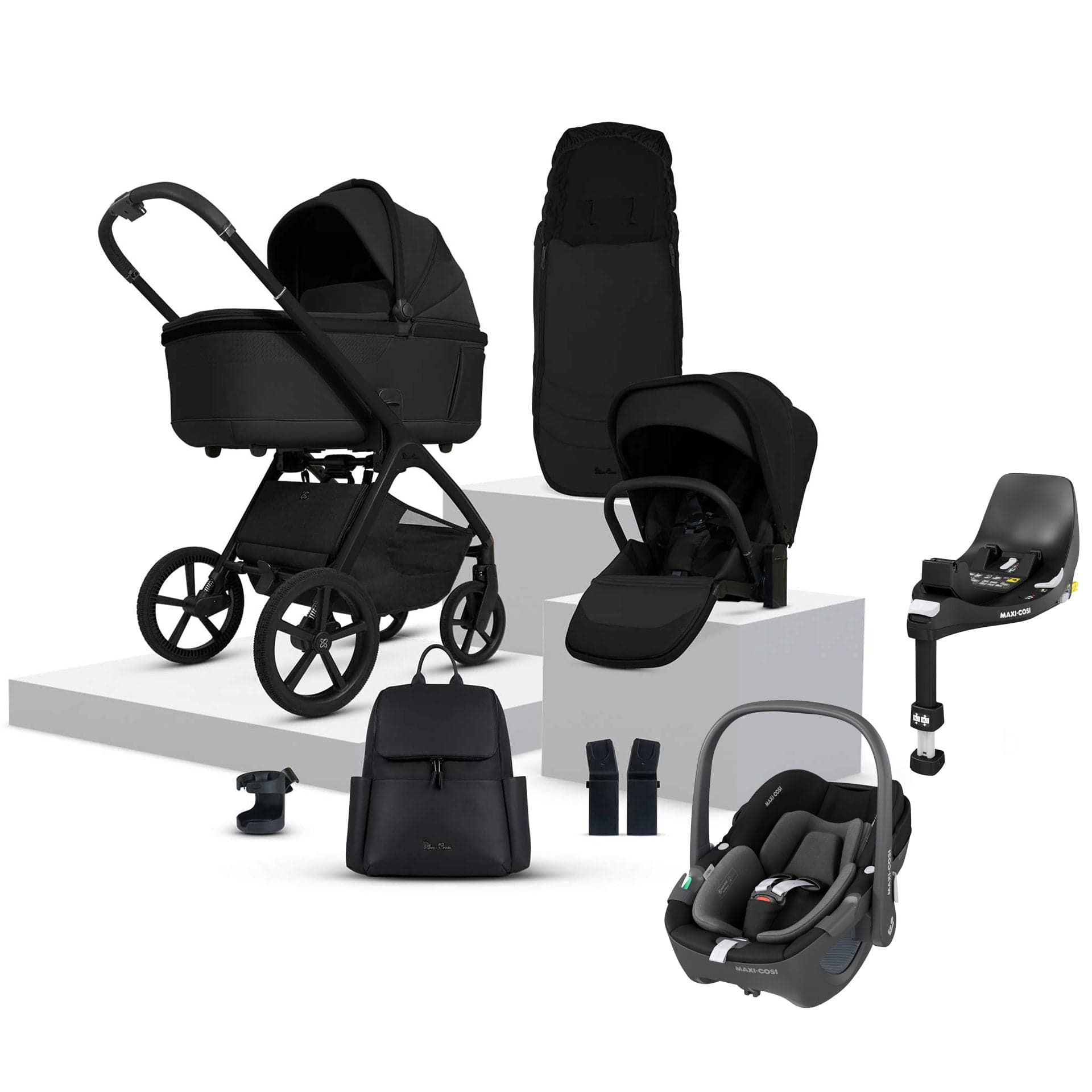 Silver Cross Cove Ultimate Maxi-Cosi Travel System in Onyx Travel Systems 20109-OX-2 5055836931061
