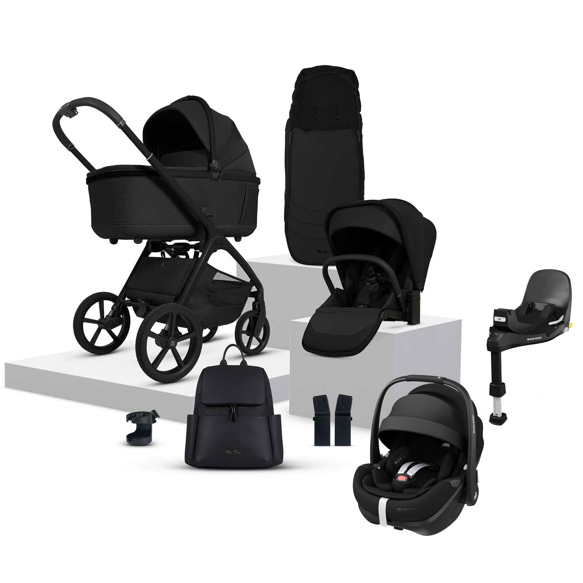 Silver Cross Cove Ultimate Maxi-Cosi Travel System in Onyx Travel Systems 20109-OX-3 5055836931061