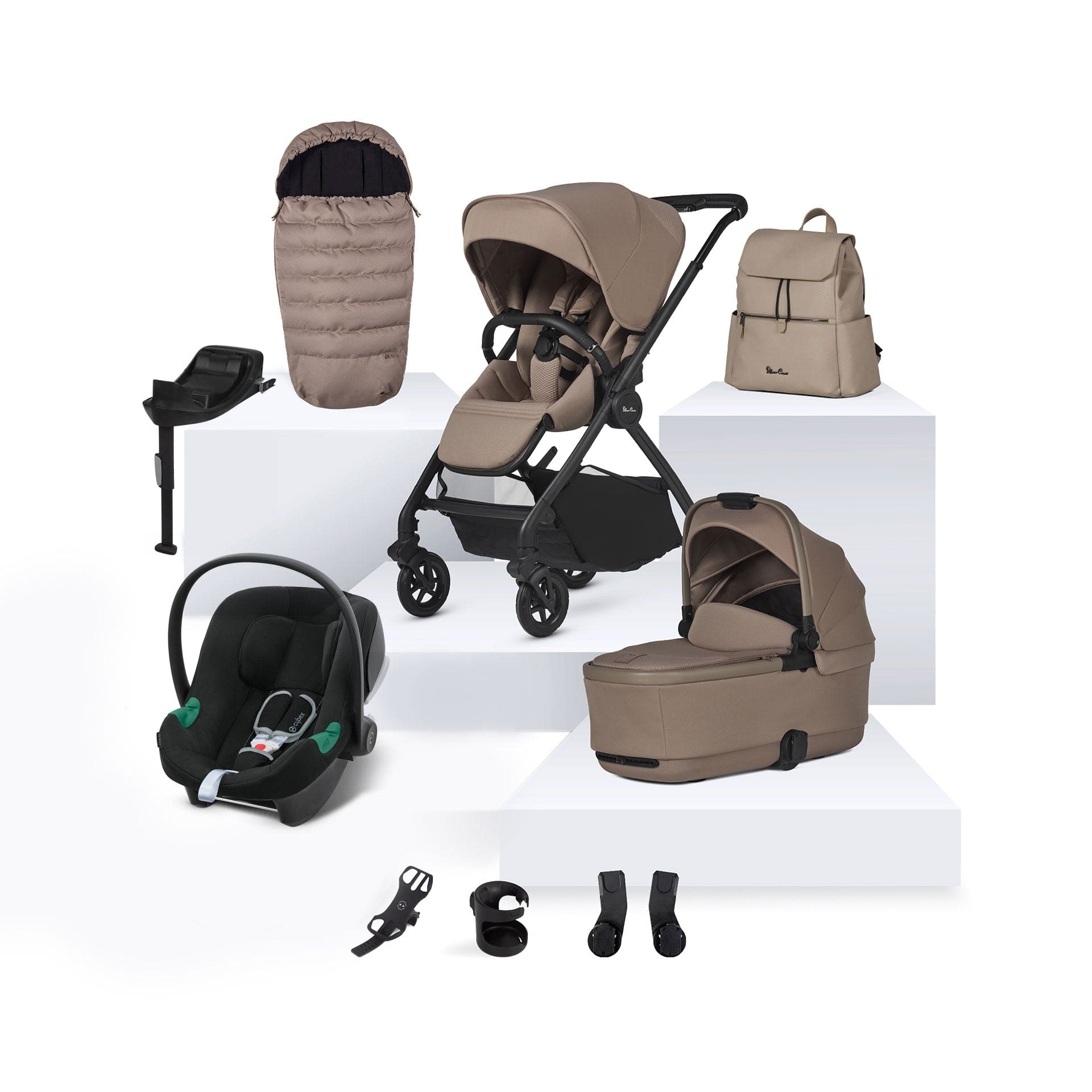 Silver Cross Dune 2 Cybex Travel System in Mocha Travel Systems 15736-MOC 5055836928344