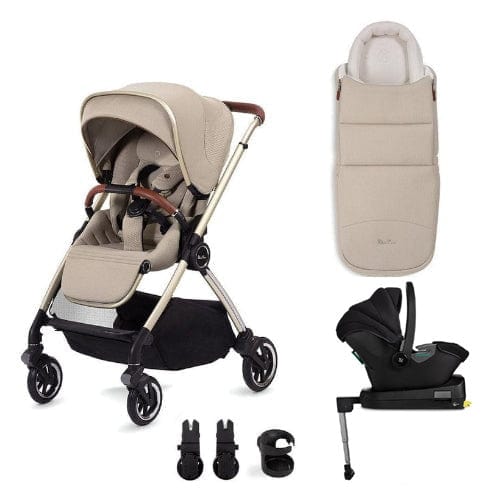 Silver Cross Dune + Travel Pack with Newborn Pod - Stone Travel Systems KTDT.ST2 5055836923134
