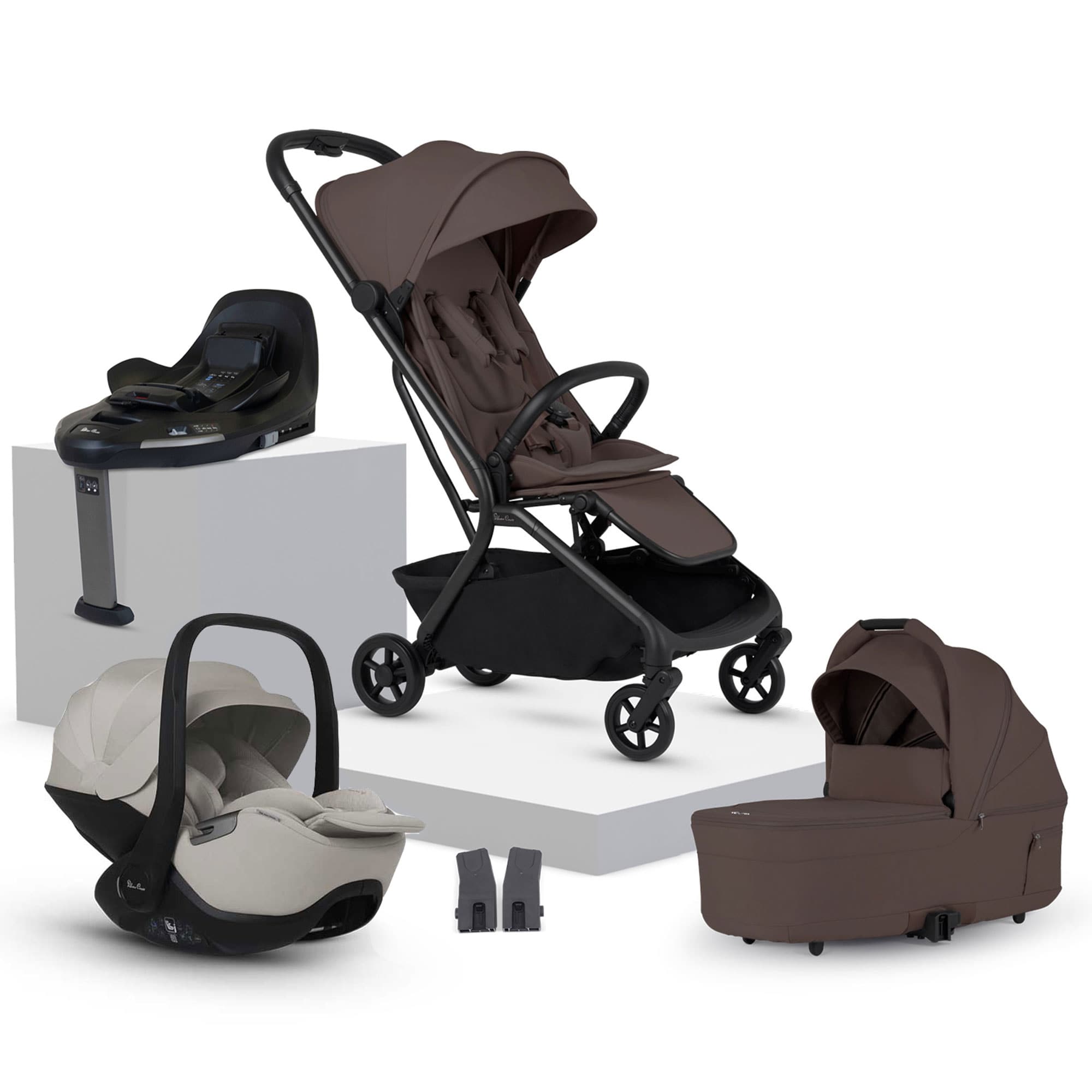 Silver Cross Nia Travel System in Chocolate Travel Systems INT.CT-1 5055836934246