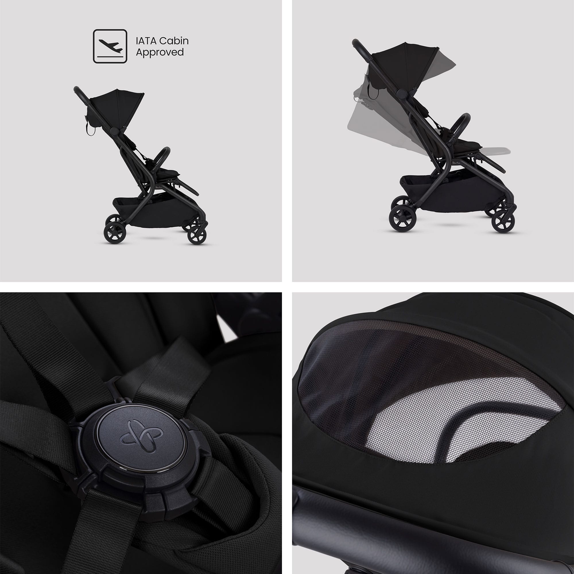 Silver Cross Nia Travel System in Onyx Travel Systems