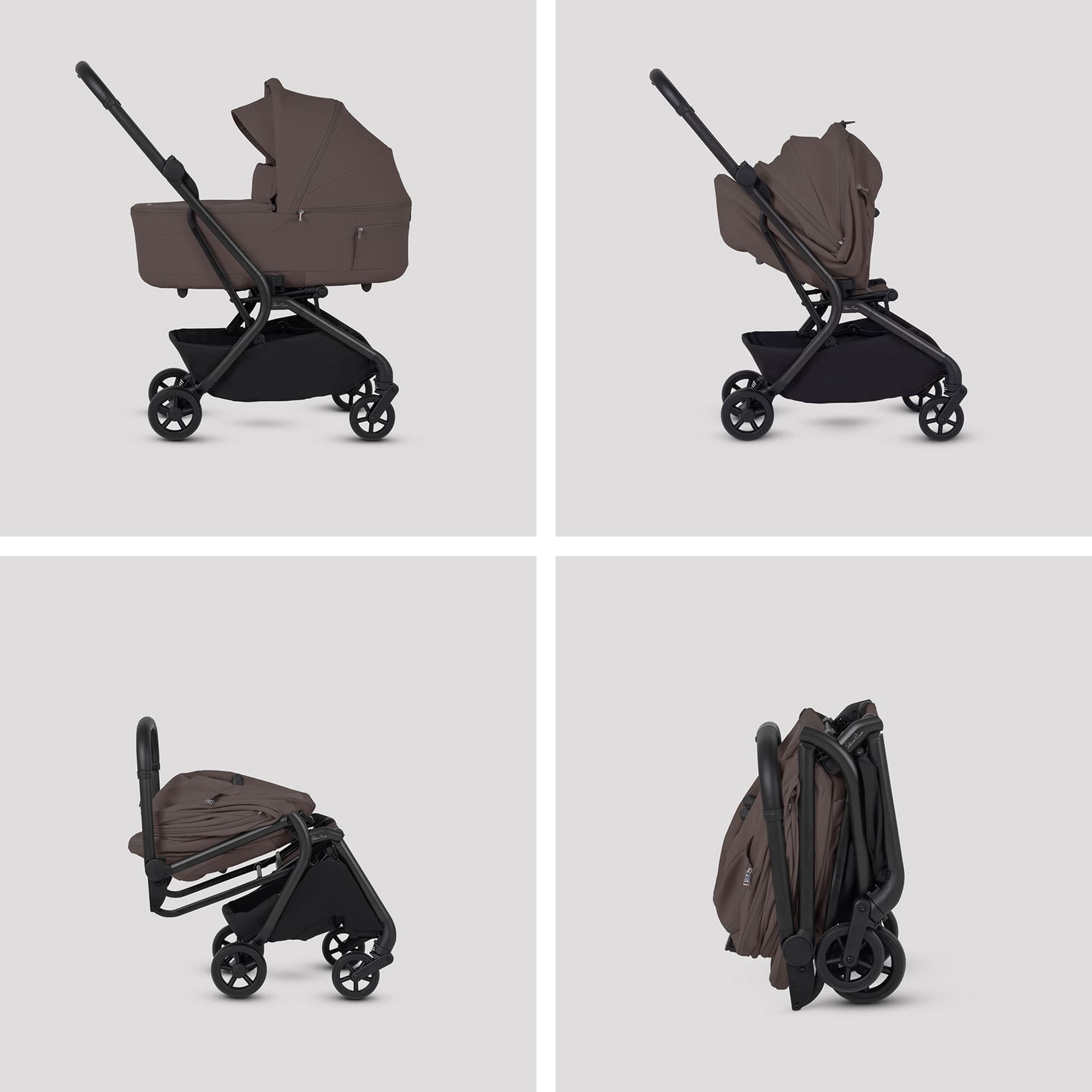 Silver Cross Nia Travel System with Accessories in Chocolate Travel Systems