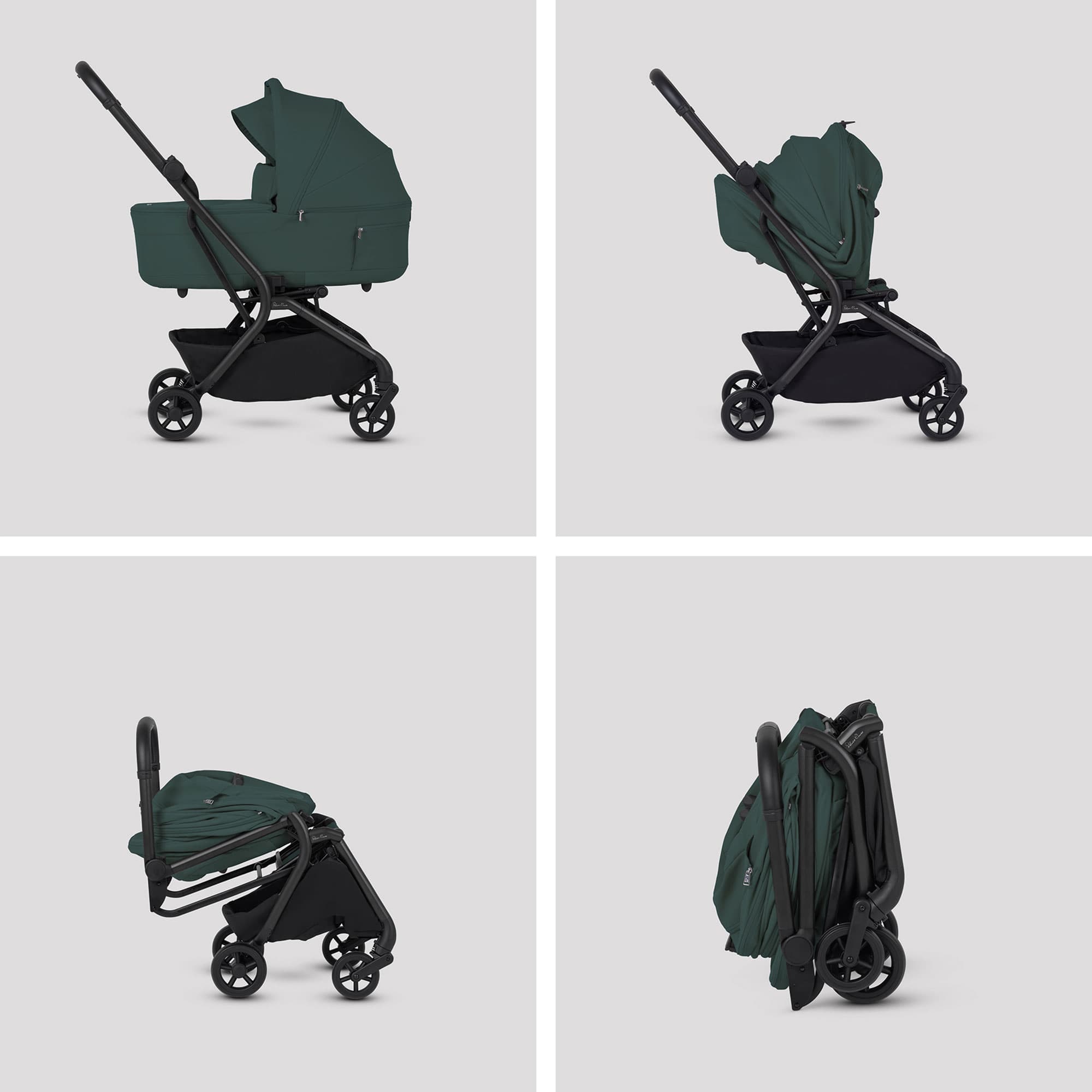 Silver Cross Nia Travel System with Accessories in Conifer Travel Systems