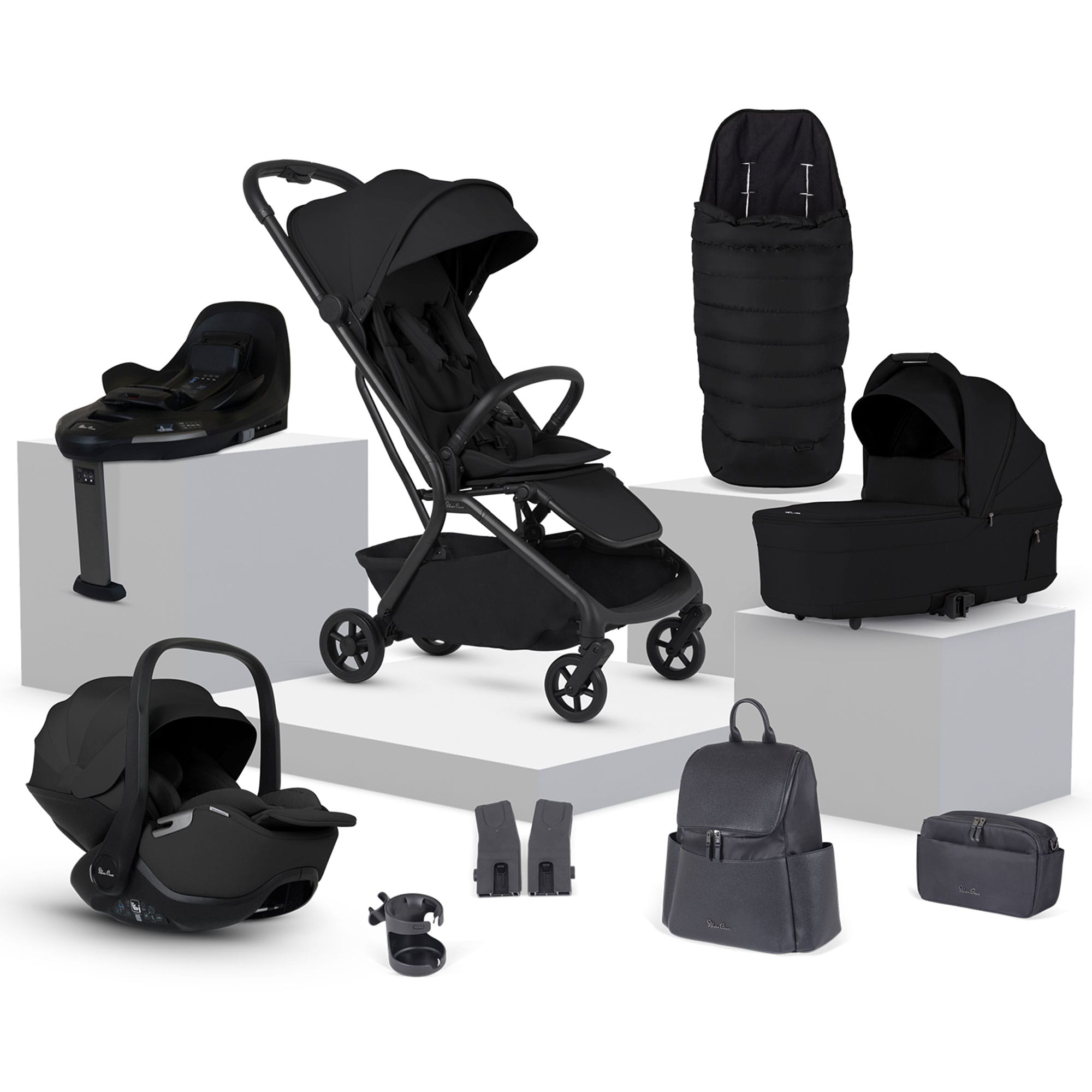 Silver Cross Nia Travel System with Accessories in Onyx Travel Systems INTA.OX 5055836934178