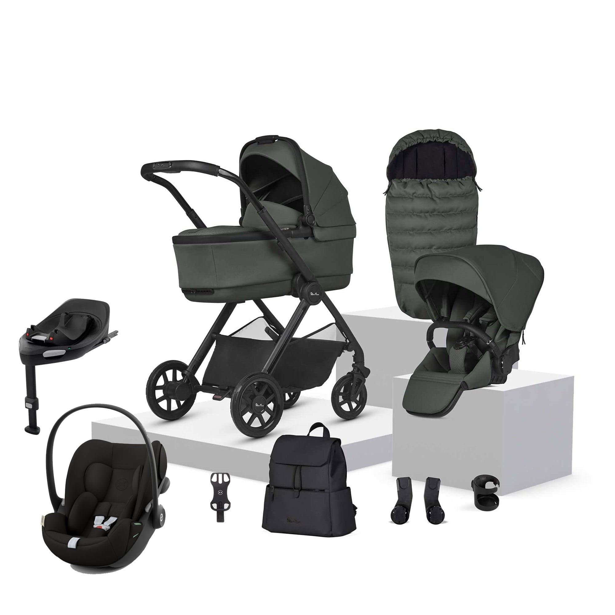 Silver Cross Reef 2 Cybex Travel System in Pewter Travel Systems 20304-PEW-1 5055836932532