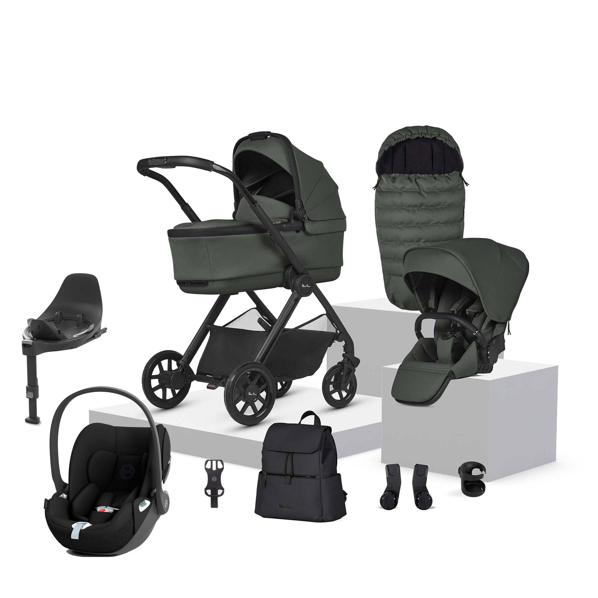 Silver Cross Reef 2 Cybex Travel System in Pewter Travel Systems 20304-PEW-2 5055836932532