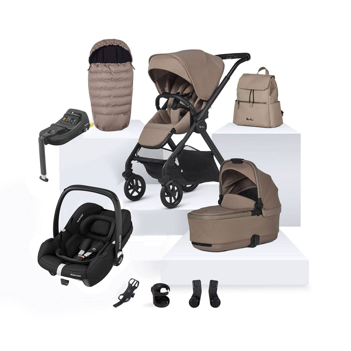 Silver Cross Reef 2 Maxi-Cosi Travel System in Mocha Travel Systems