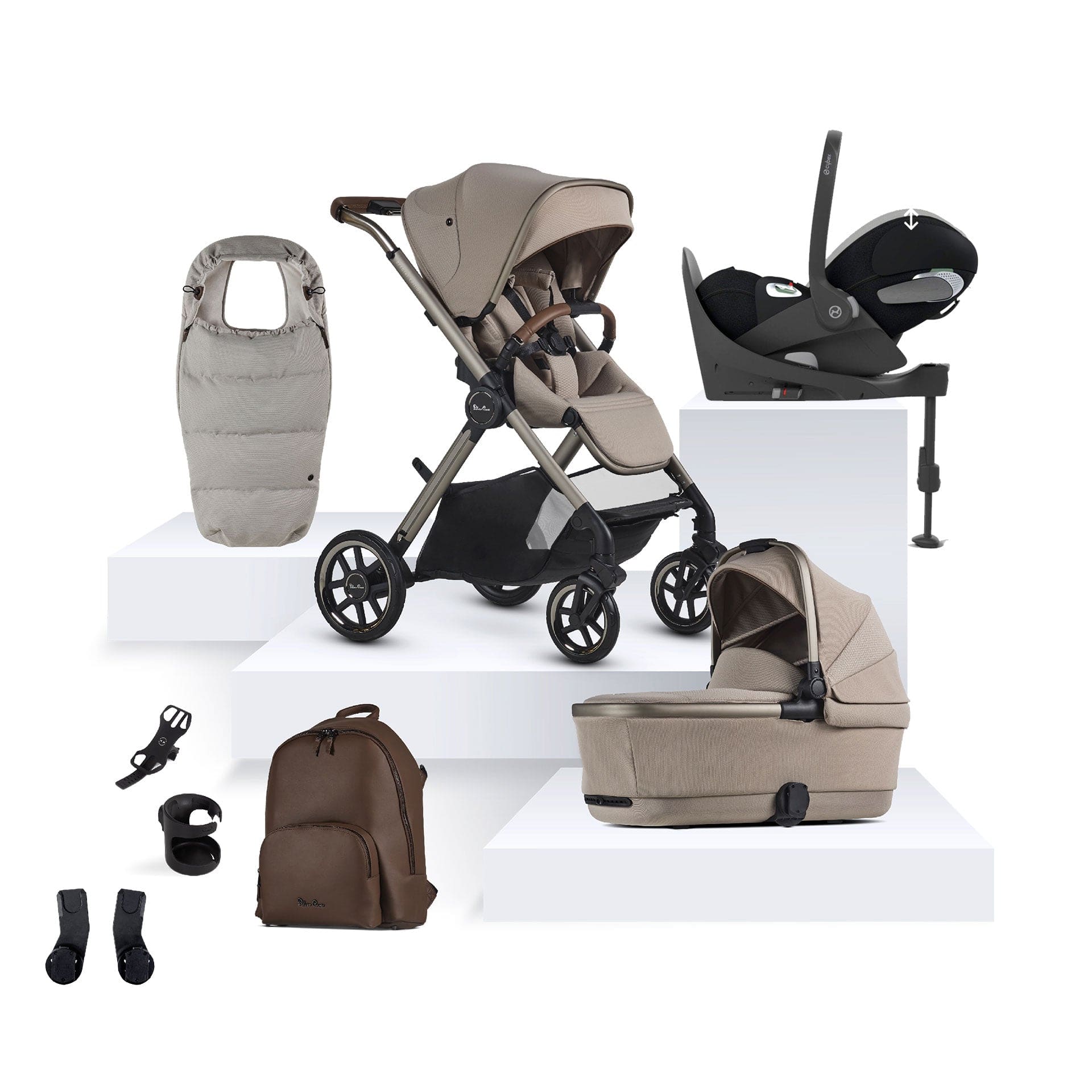 Silver Cross Reef Special Edition Cybex Travel System in Frappe