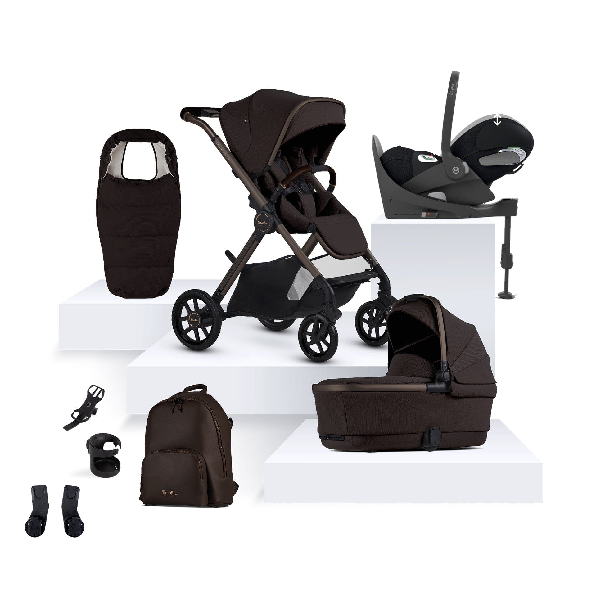 Silver Cross Reef Special Edition Cybex Travel System in Ganache