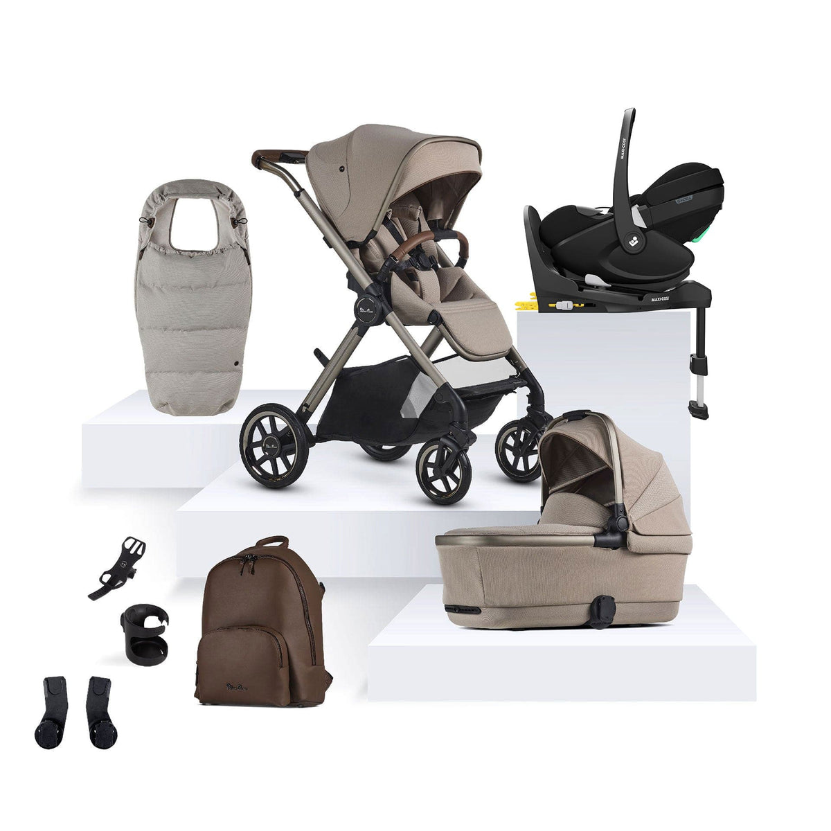 Silver Cross Reef 2 Special Edition Maxi-Cosi Travel System in Frappe Travel Systems 16144-FRA-2 5055836928412