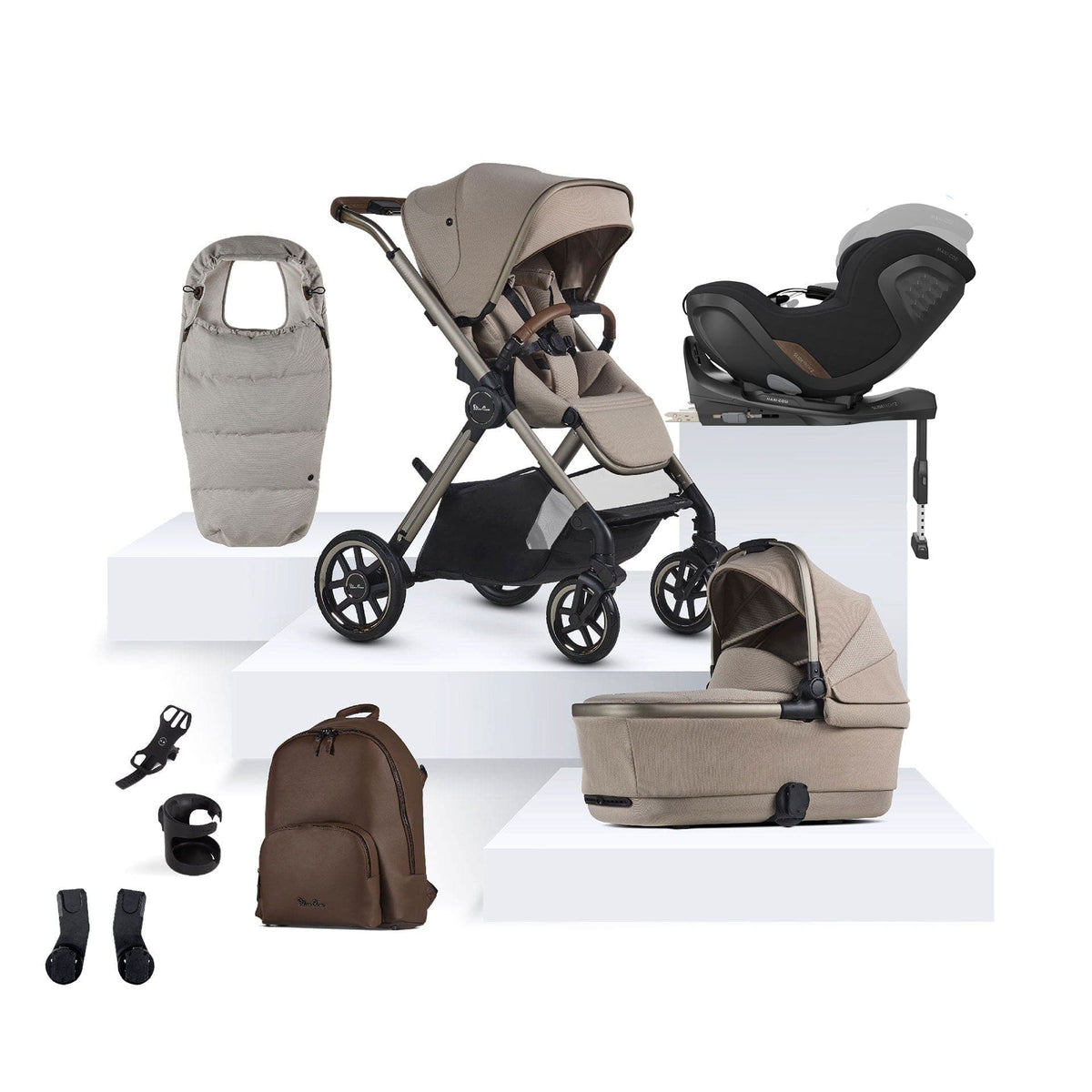 Silver Cross Reef 2 Special Edition Maxi-Cosi Travel System in Frappe Travel Systems 23608-FRA-3 5055836928412