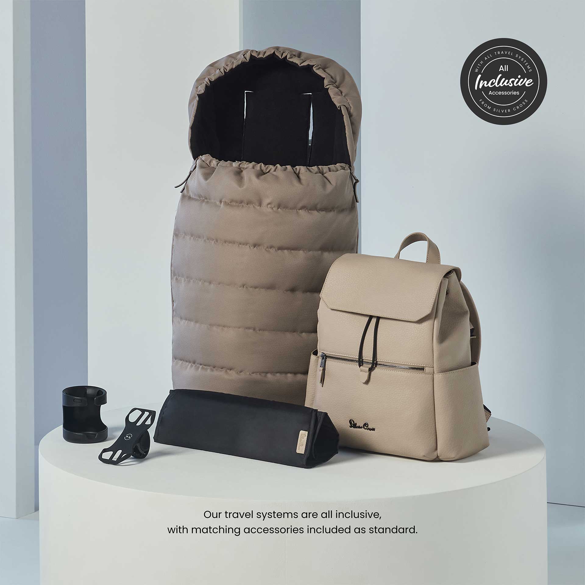 Silver Cross Reef 2 Ultimate 360 Bundle in Mocha Travel Systems IR2U.MOB 5055836932549
