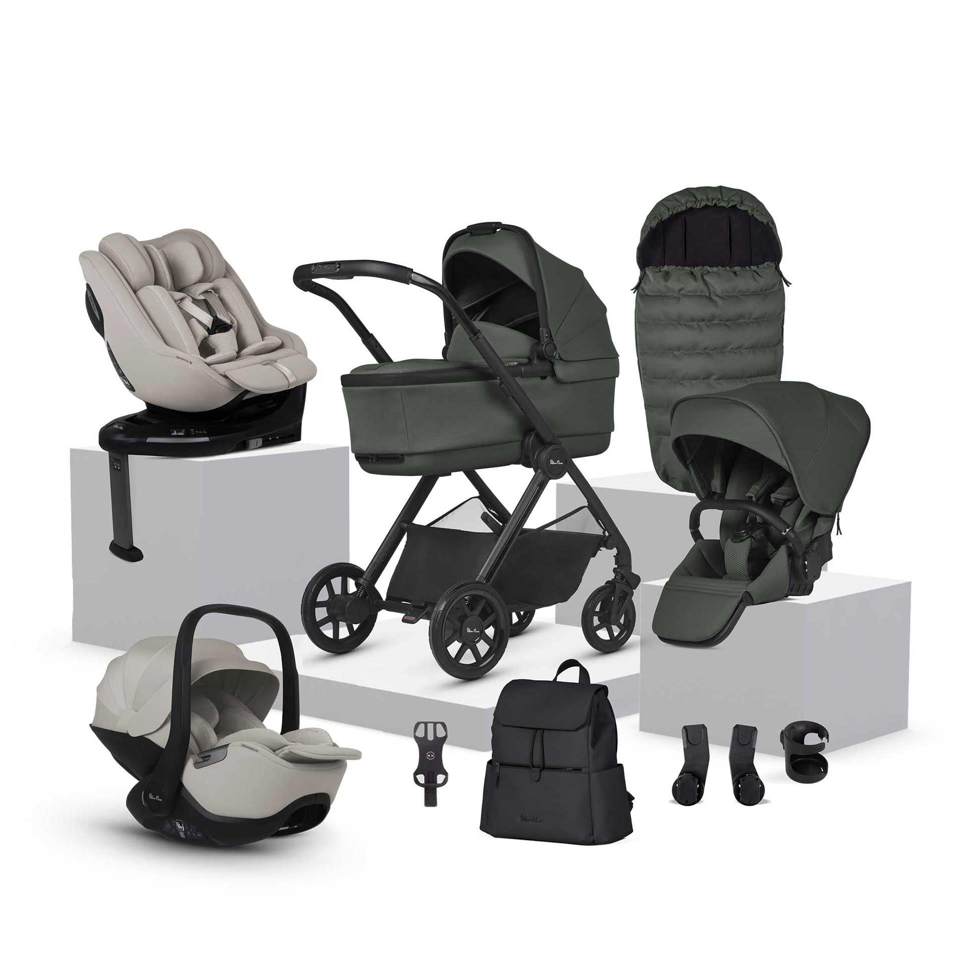 Silver Cross Reef 2 Ultimate Family 360 Bundle in Pewter Travel Systems IR2F.PTB-1 5055836932594