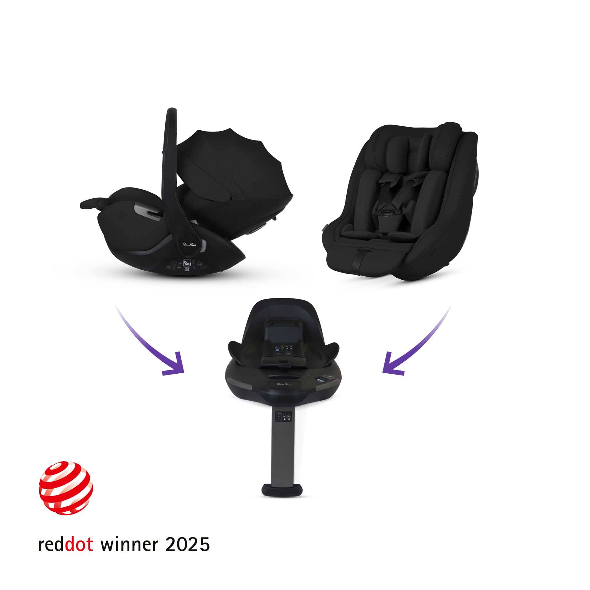 Silver Cross Reef 2 Ultimate Family 360 Bundle in Pewter Travel Systems IR2F.PTB 5055836932594