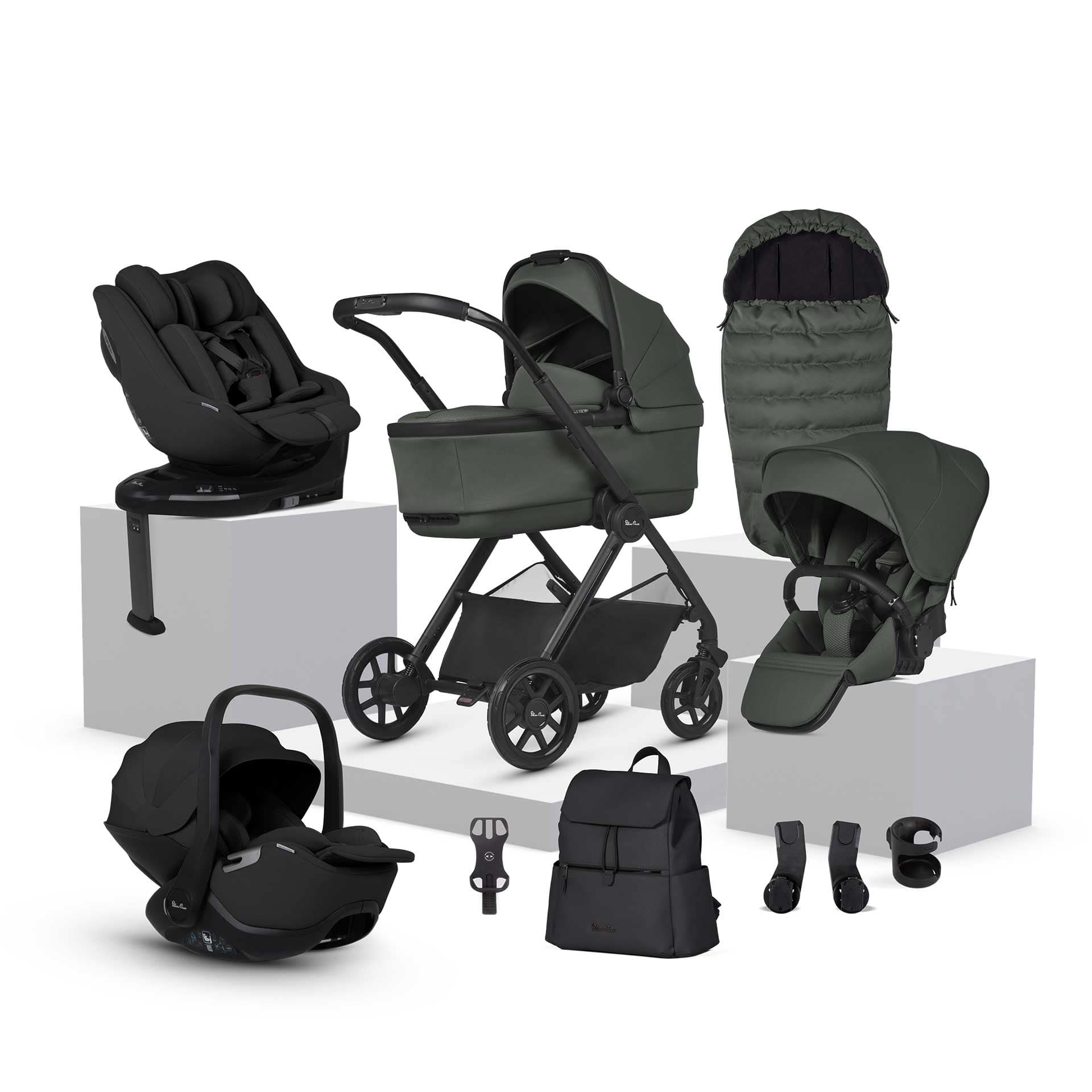 Silver Cross Reef 2 Ultimate Family 360 Bundle in Pewter Travel Systems IR2F.PTB 5055836932594