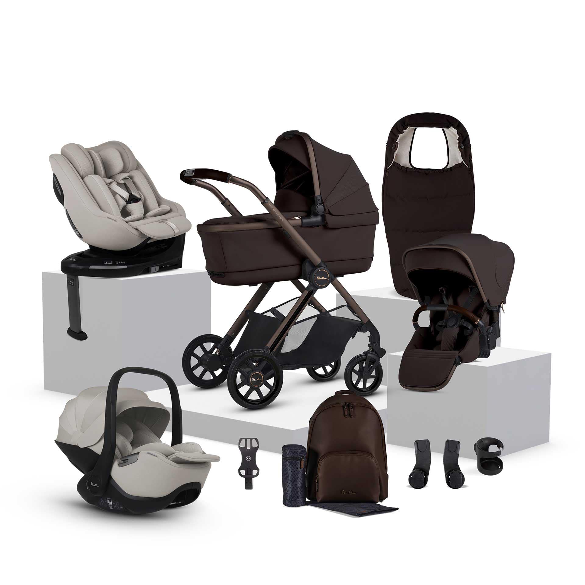 Silver Cross Reef Special Edition Ultimate Family 360 Bundle - Ganache Travel Systems ISEF.GNB-1 5055836932648