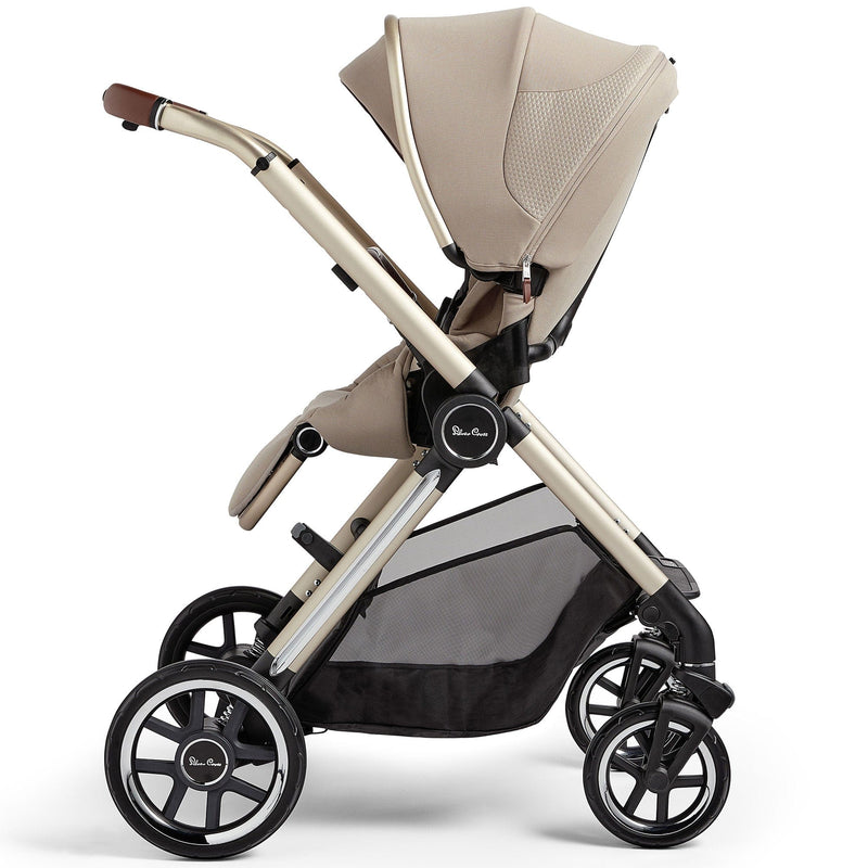 Silver Cross Reef + Travel Pack with First Bed Folding Carrycot - Stone Travel Systems KTRT.ST4 5055836923530