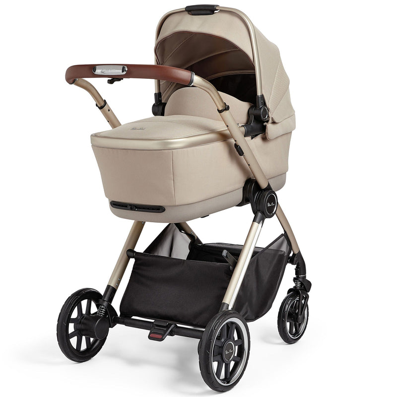 Silver Cross Reef + Travel Pack with First Bed Folding Carrycot - Stone Travel Systems KTRT.ST4 5055836923530