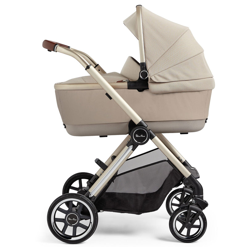 Silver Cross Reef + Ultimate Pack with First Bed Folding Carrycot - Stone Travel Systems KTRU.ST4 5055836923530