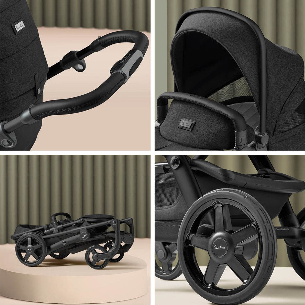 Silver Cross Wave 3 Growing Family Bundle in Onyx Travel Systems 19140-GRF-ONX 5055836924759