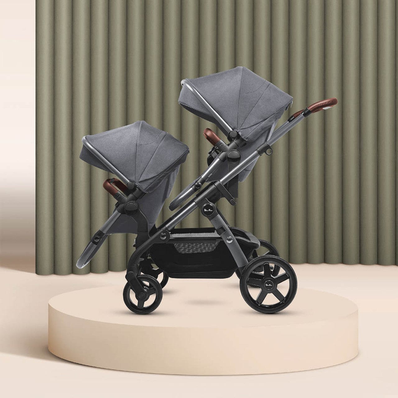 Silver Cross Wave 3 Twin Travel System in Lunar Travel Systems 19144-TWN-LUN 5055836924742