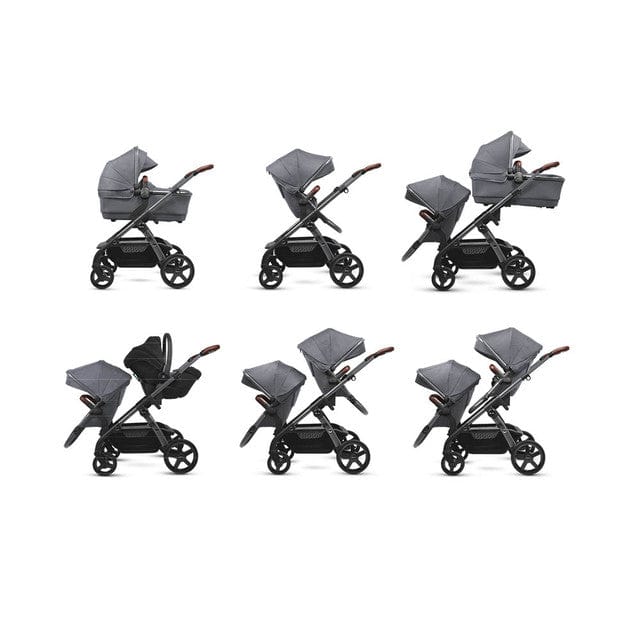 Silver Cross Wave 3 Twin Travel System in Lunar Travel Systems 19144-TWN-LUN 5055836924742
