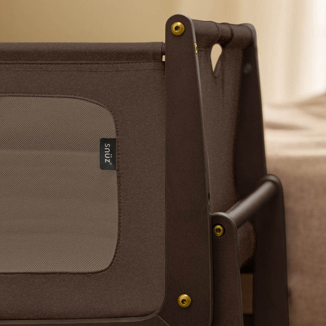 SnuzPod 5 Bedside Crib in Chocolate