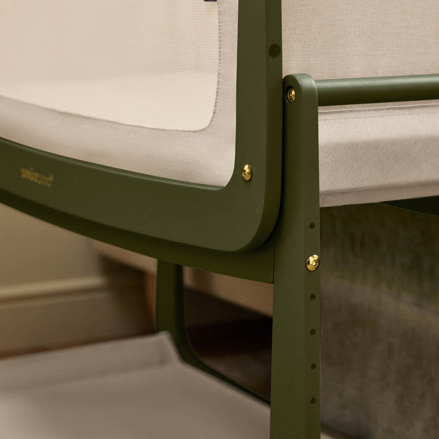 SnuzPod 5 Bedside Crib in Olive