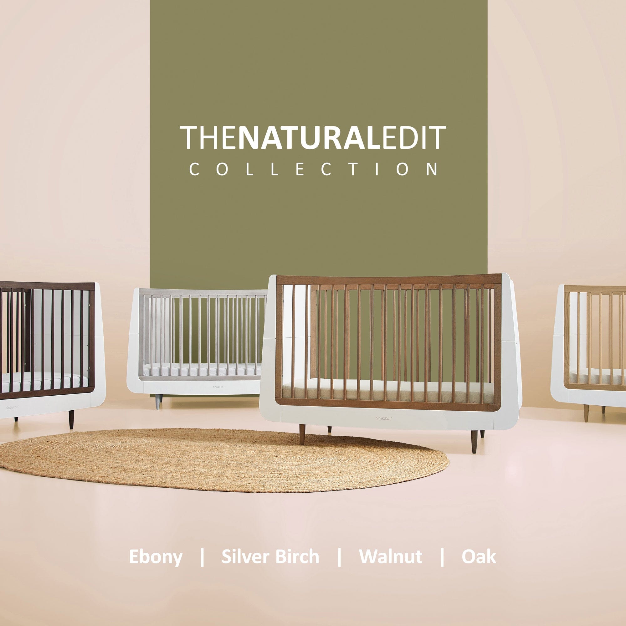 SnüzKot Skandi Cot Bed in Walnut Cot Beds FN005NN 5060730245527